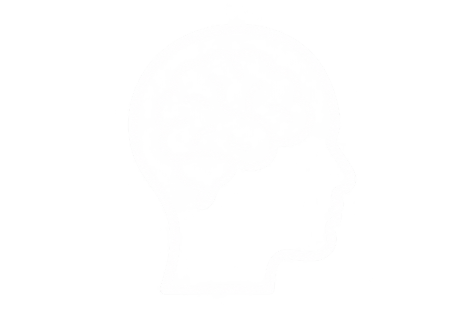 Diagram of a human head in profile view showing the brain and nasal passages.