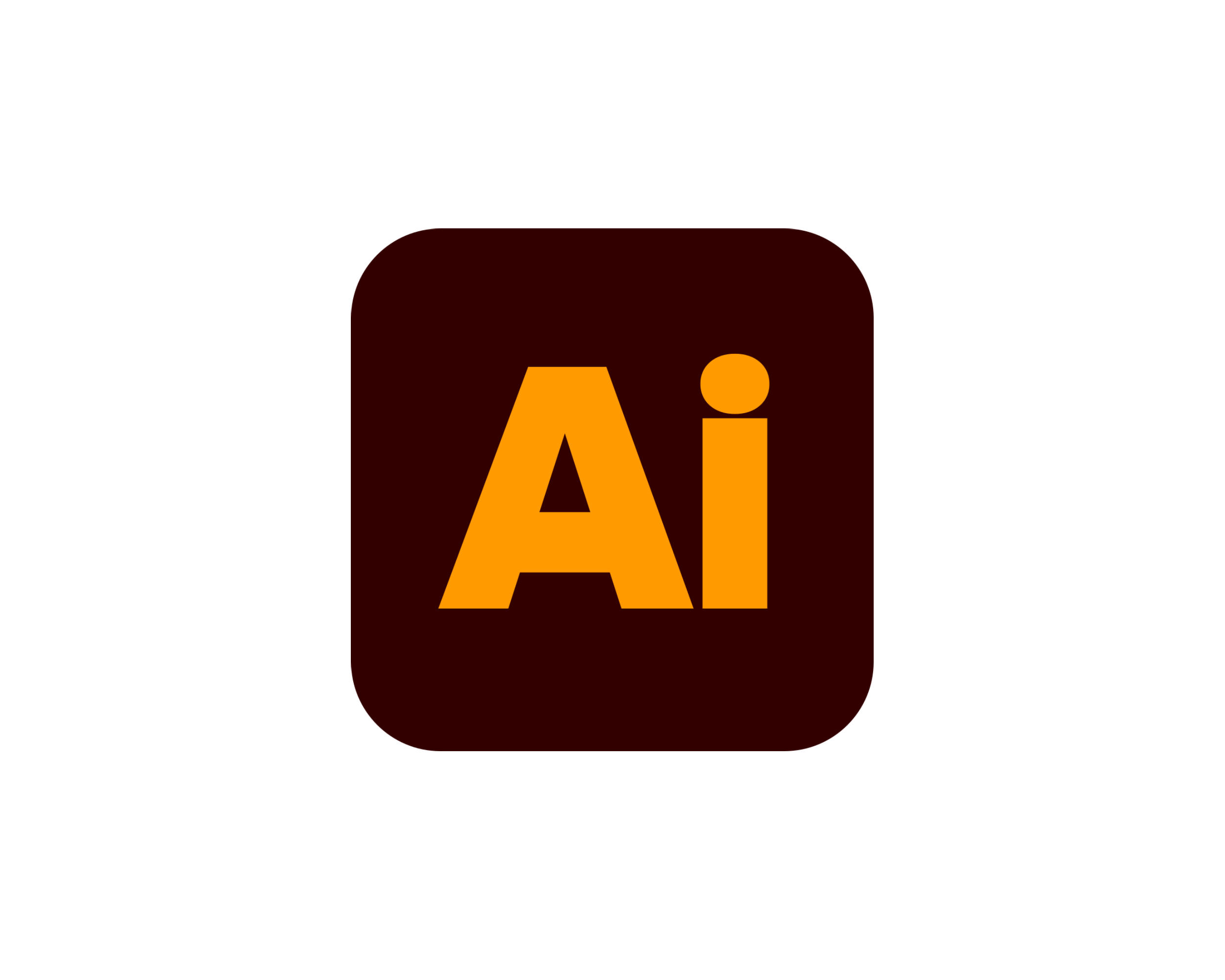 YouTube logo with black rounded rectangle background and orange 'Ai' text in the center.