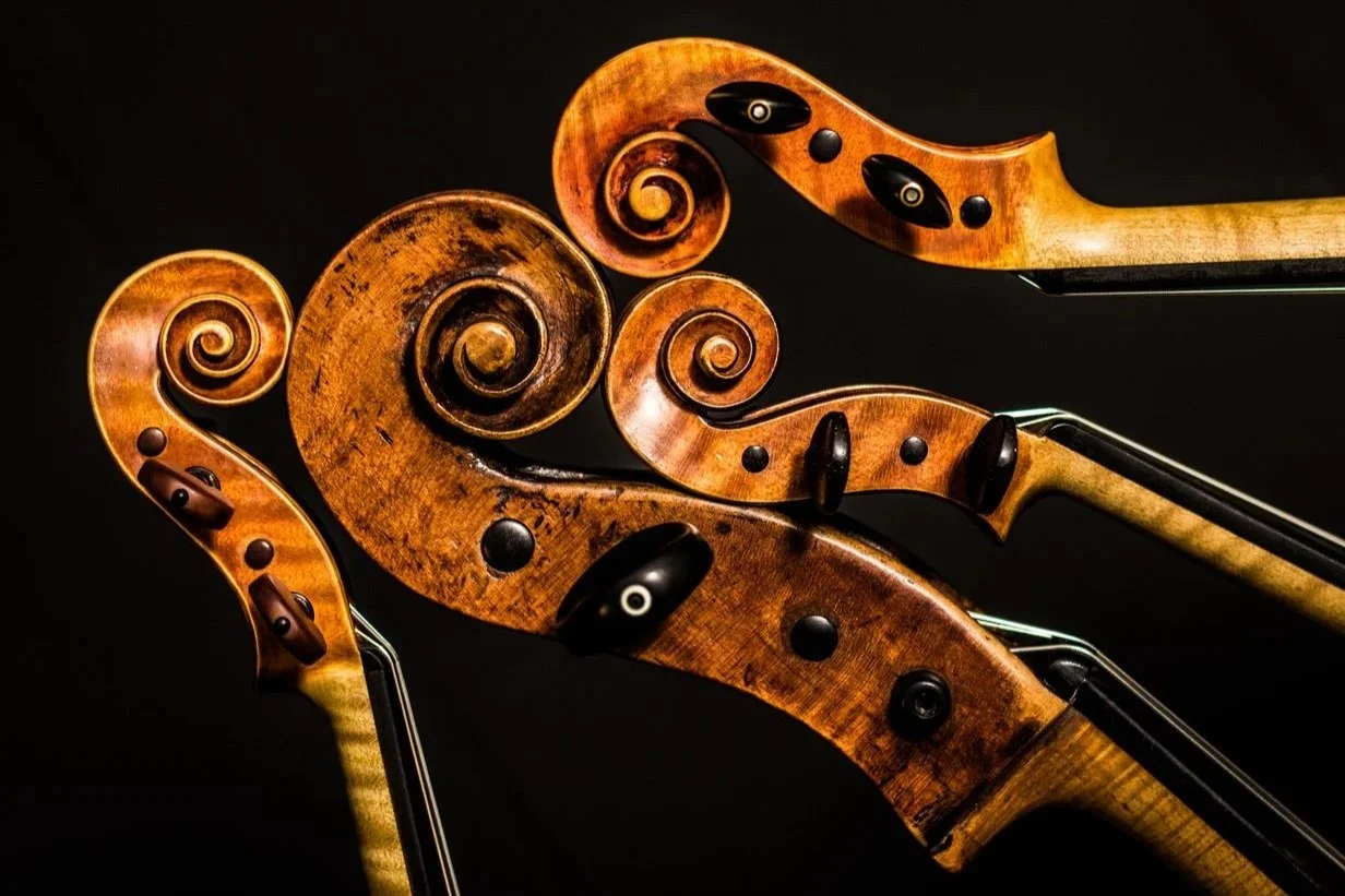 string instrument scrolls