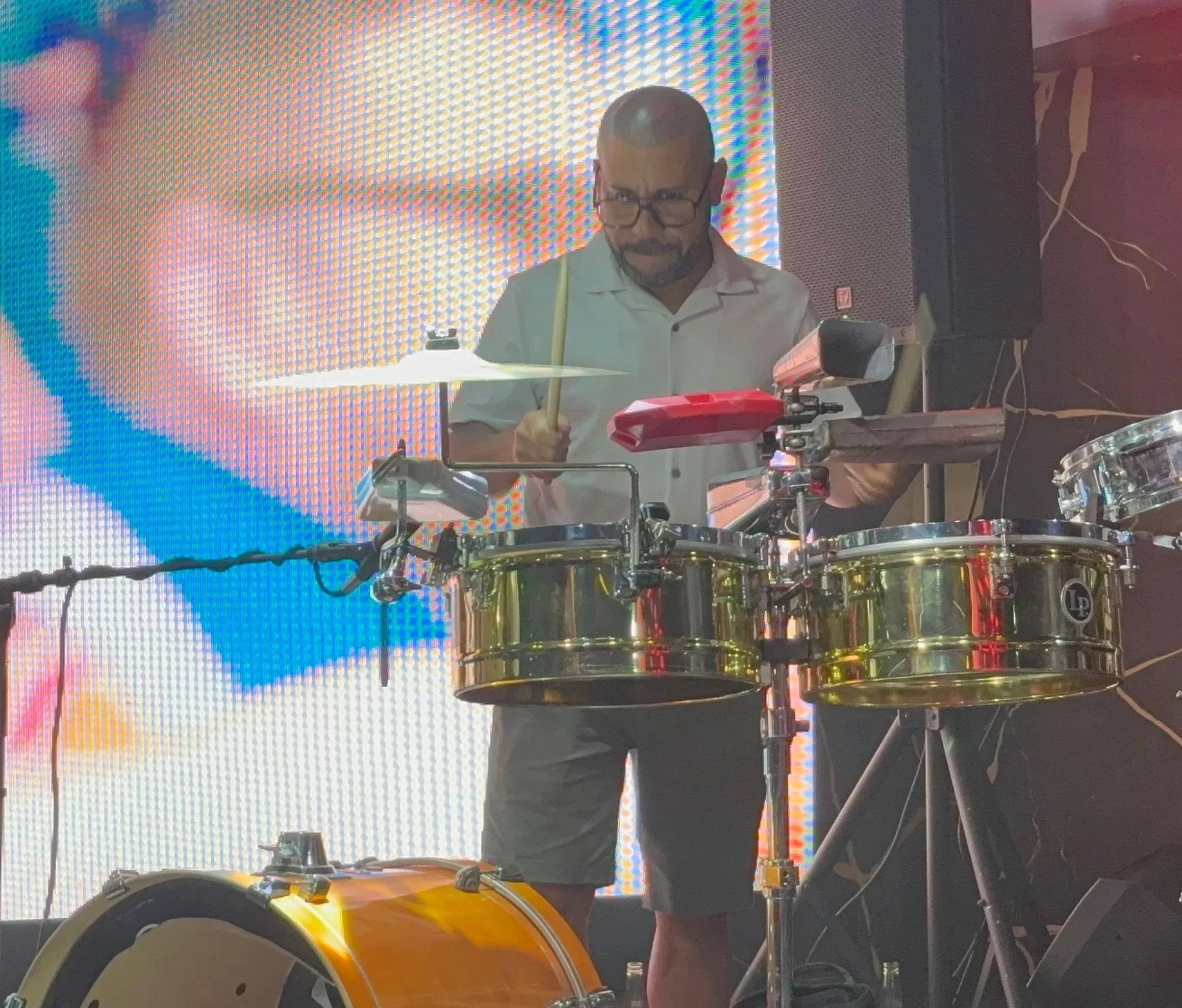 James Rodriguez performing at a latin event in Tampa, FL.