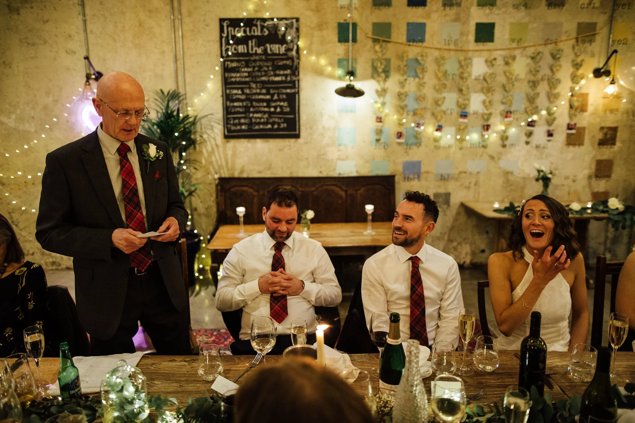  Wedding speeches at The Bull and Gate 