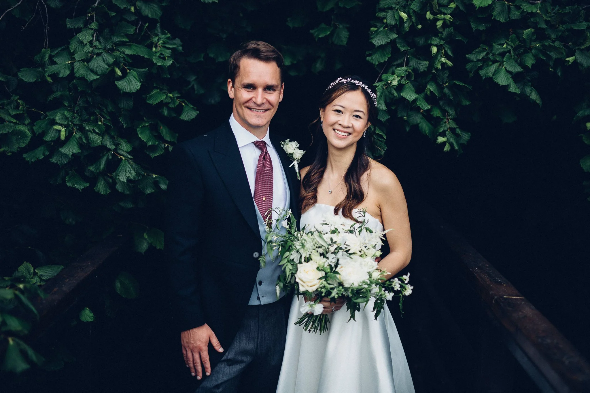  Bride and Groom on their wedding day at The Hurlingham Club  