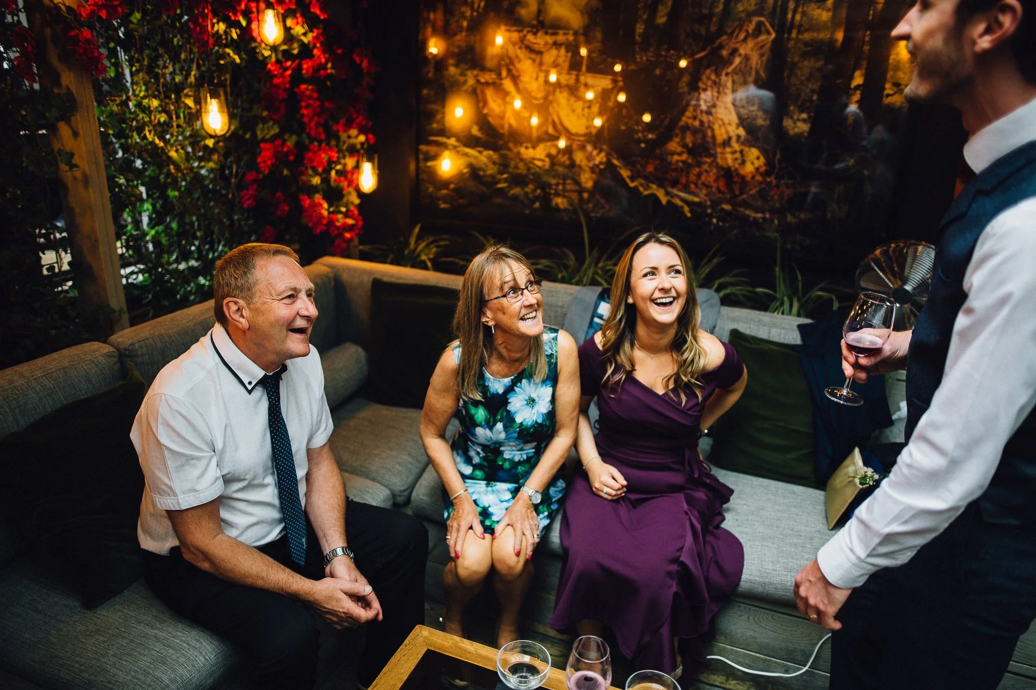 Groom’s family enjoying the day after the wedding at  Islington Town Hall 
