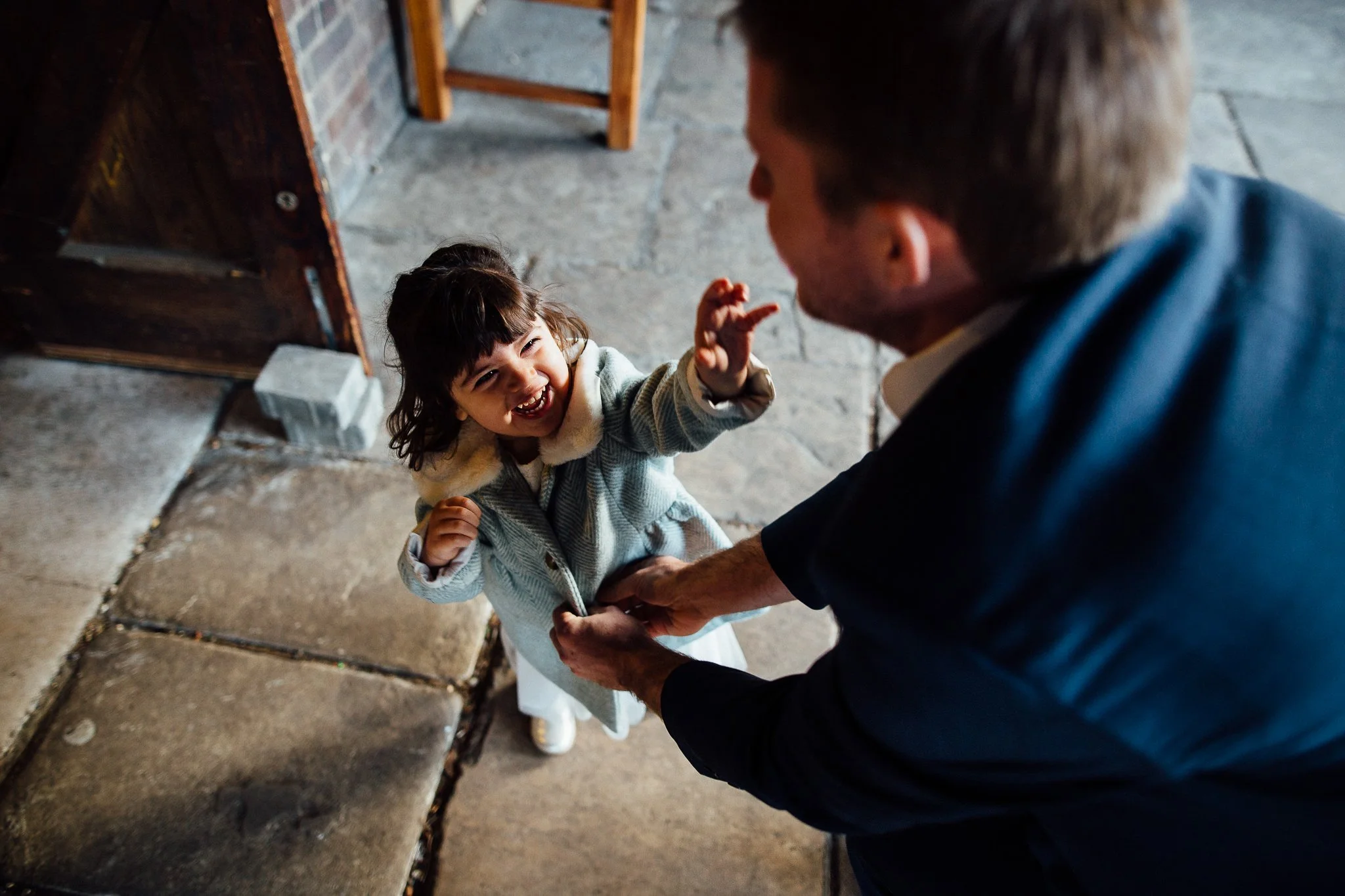  Little girl laughing 