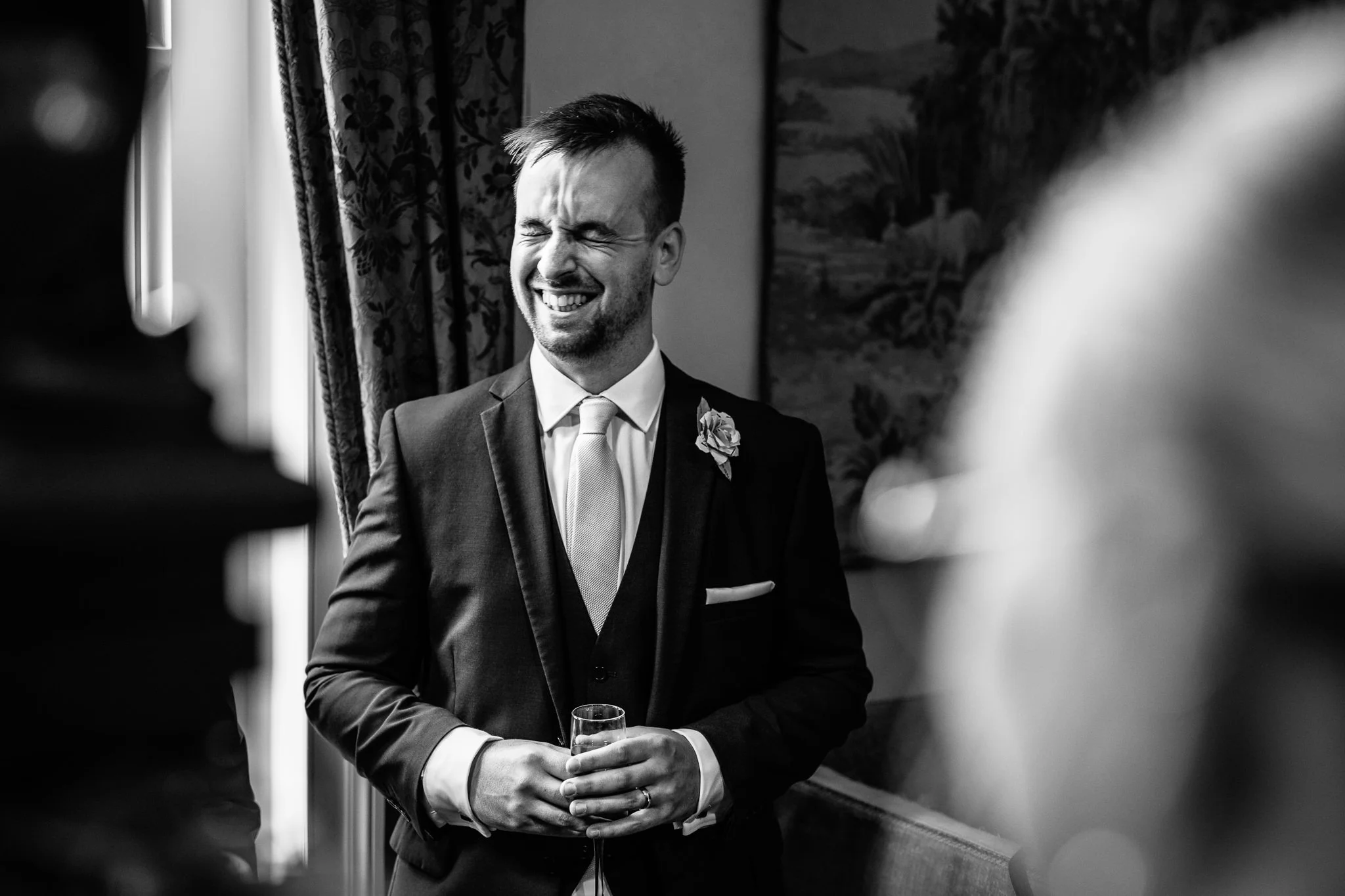  Groom laughing 