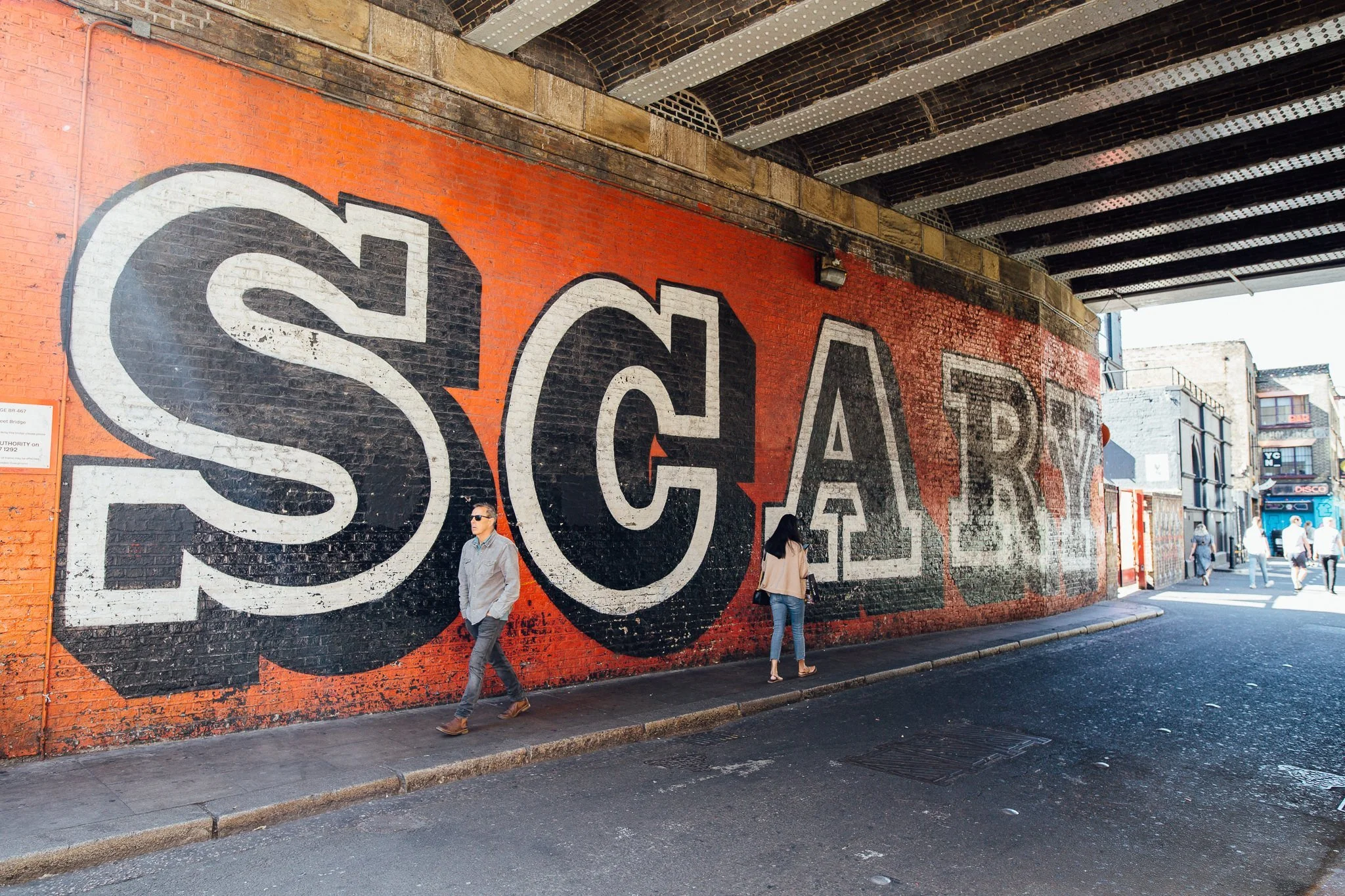  Underneath a bridge in Shoreditch 