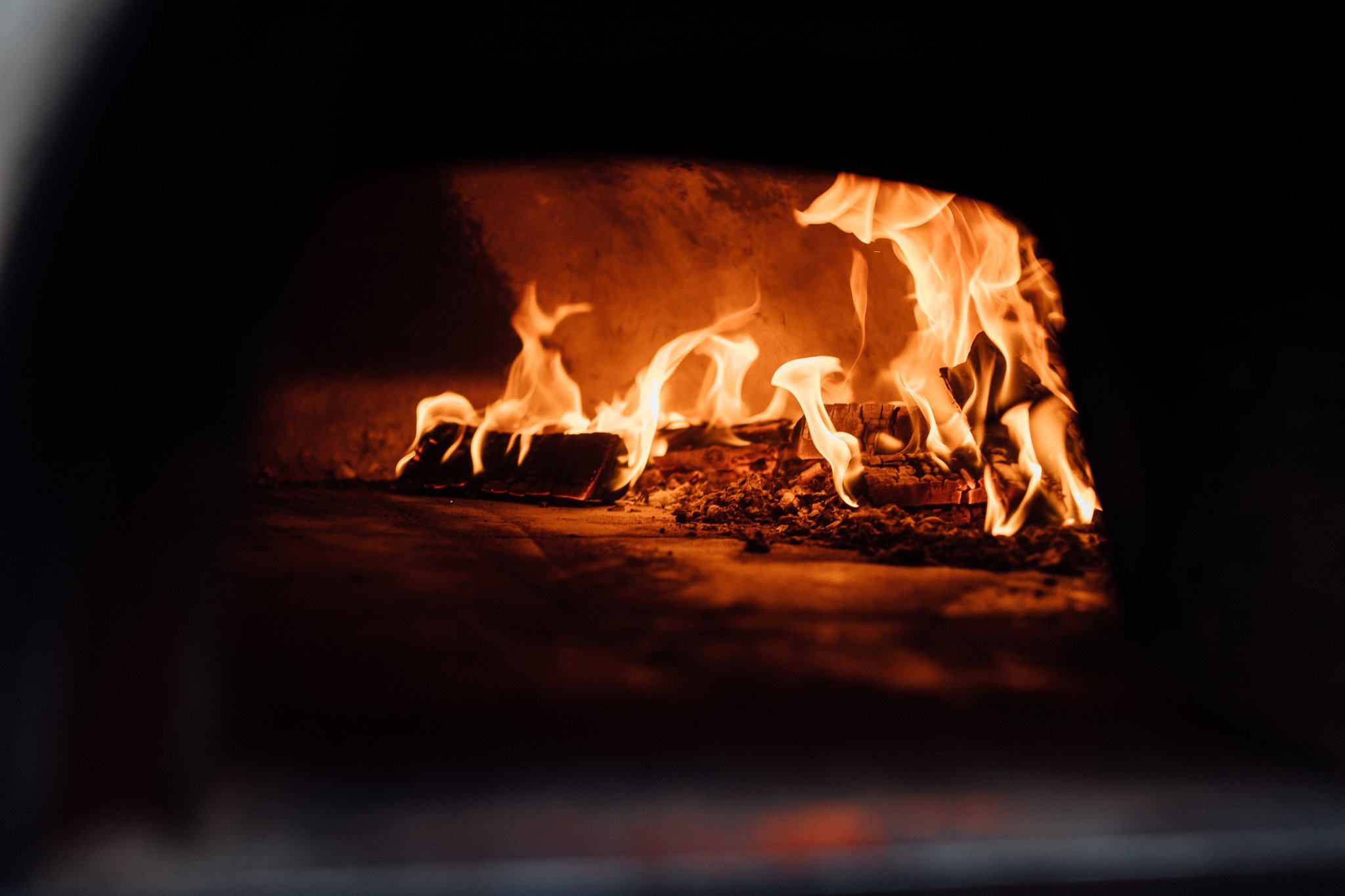  Pizza oven fire. 