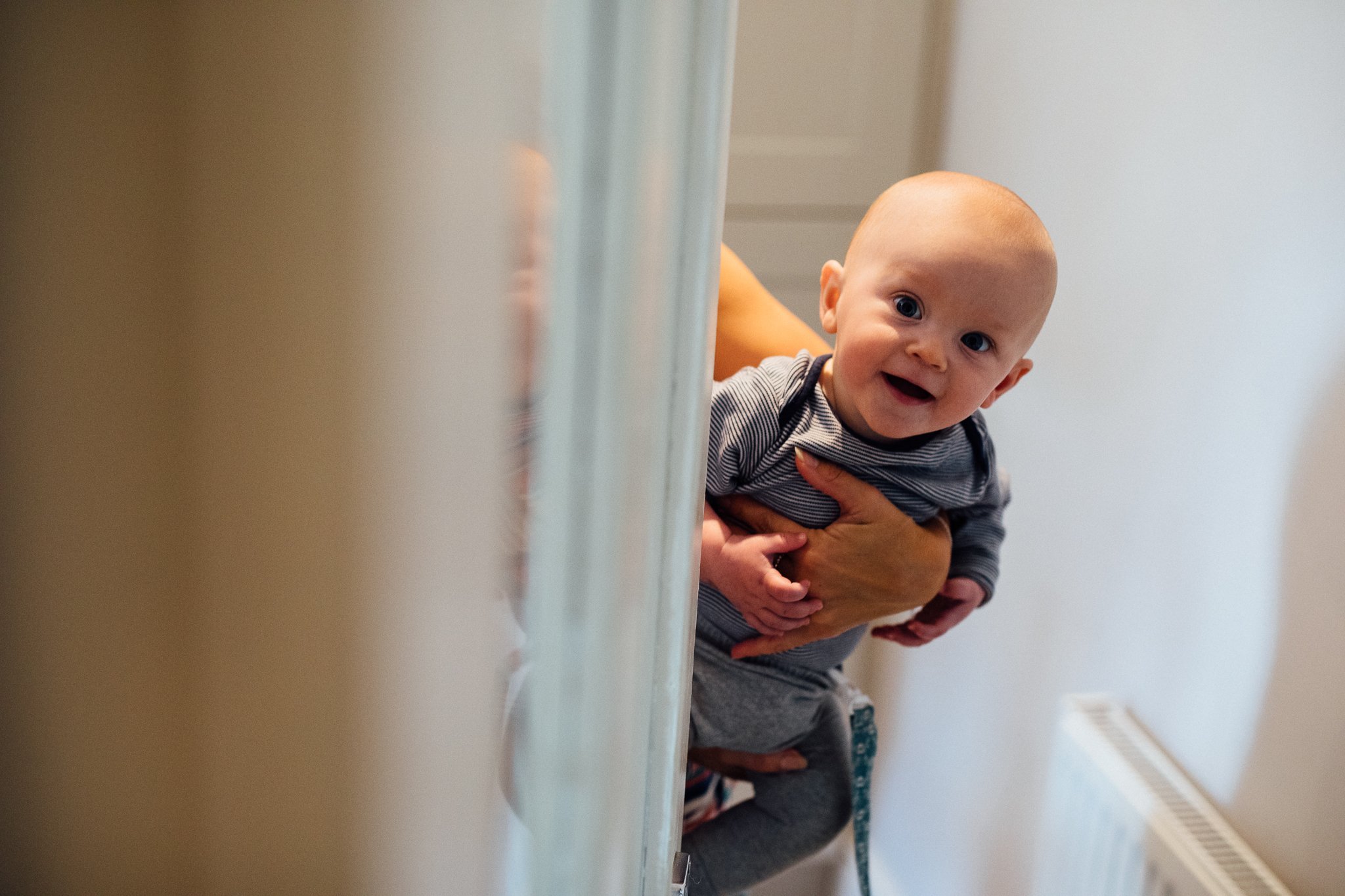  Baby looking at the photographer. 