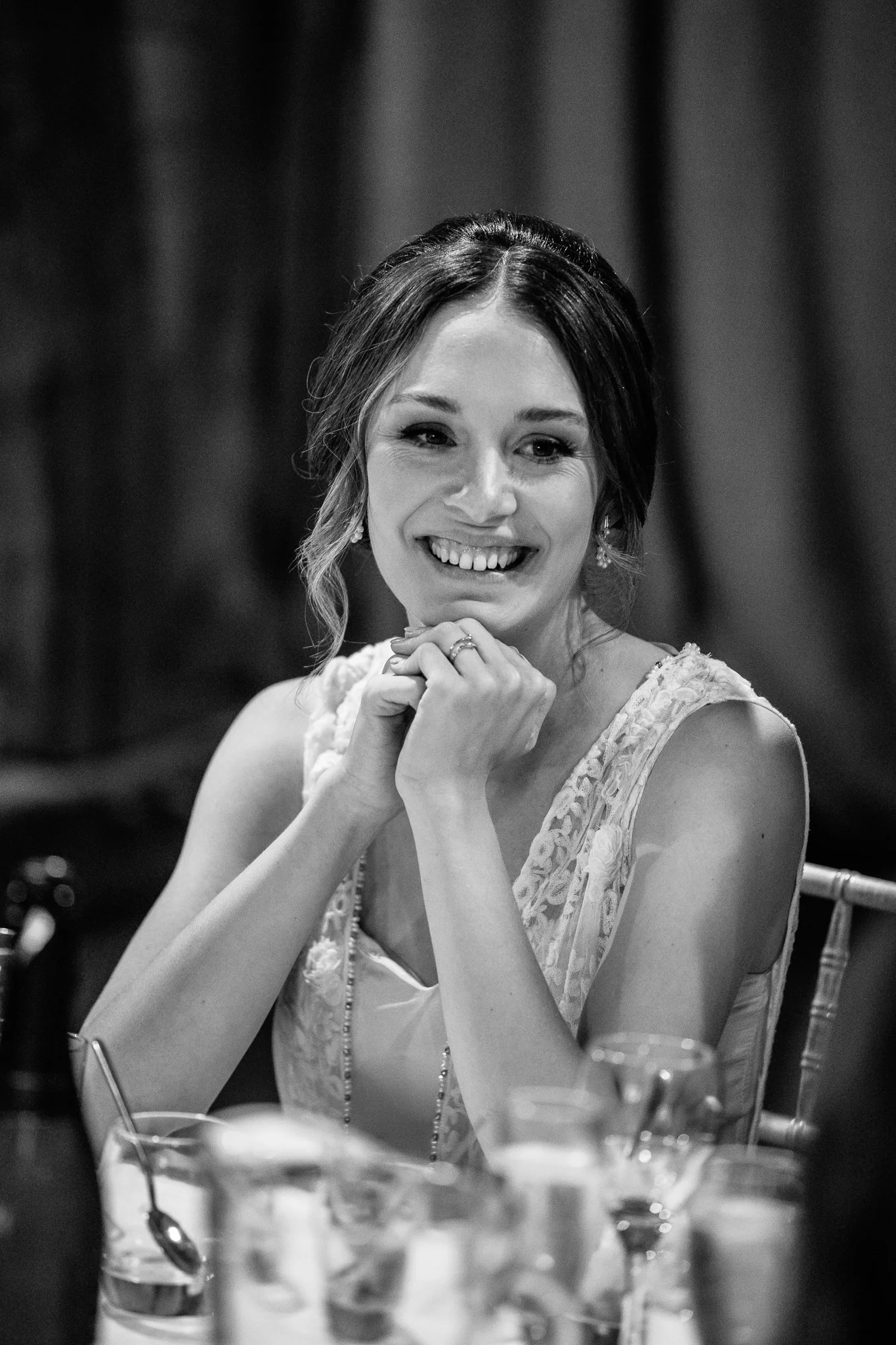  Bride smiling 