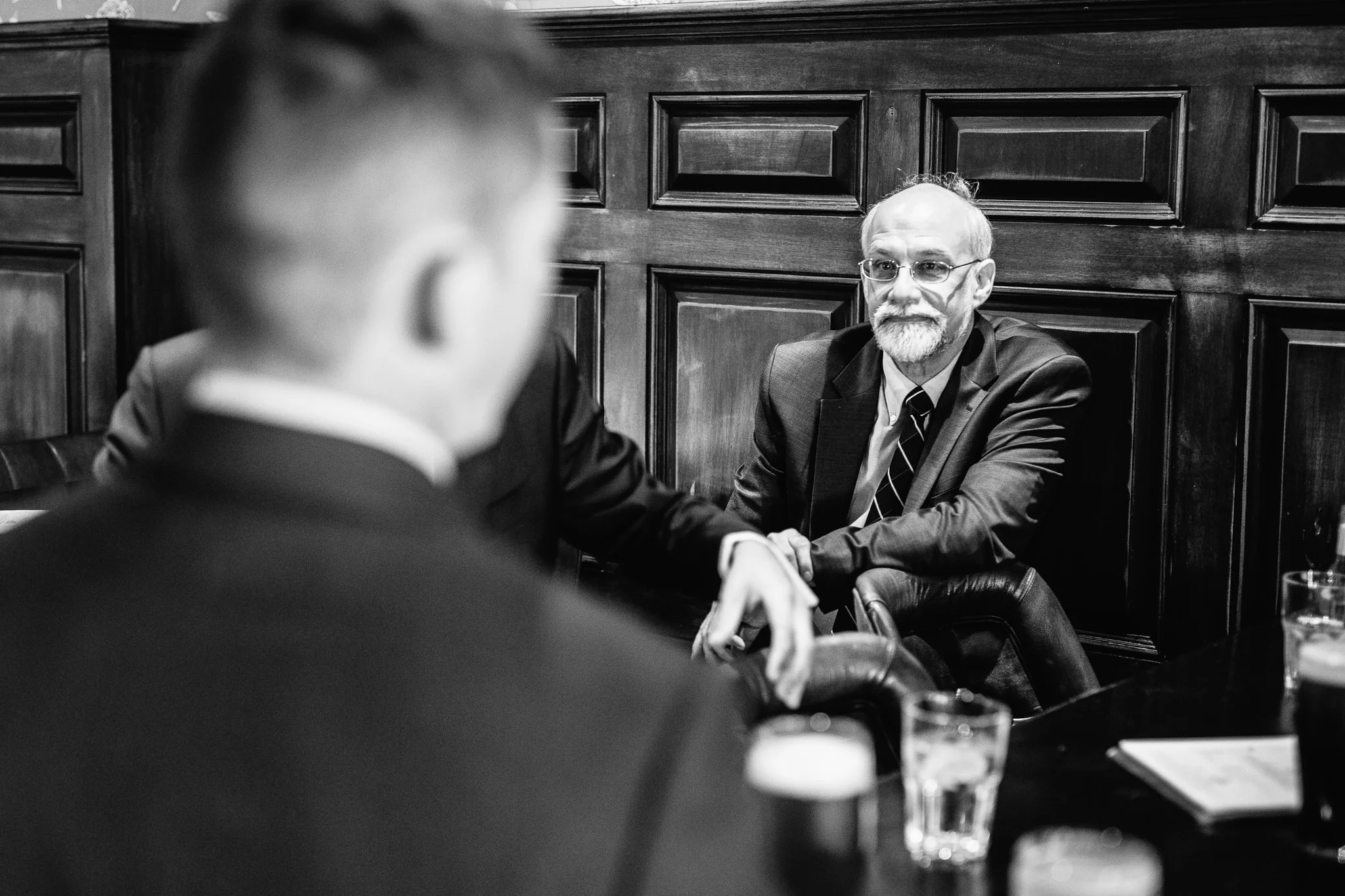  Father of the Groom looking at his son 