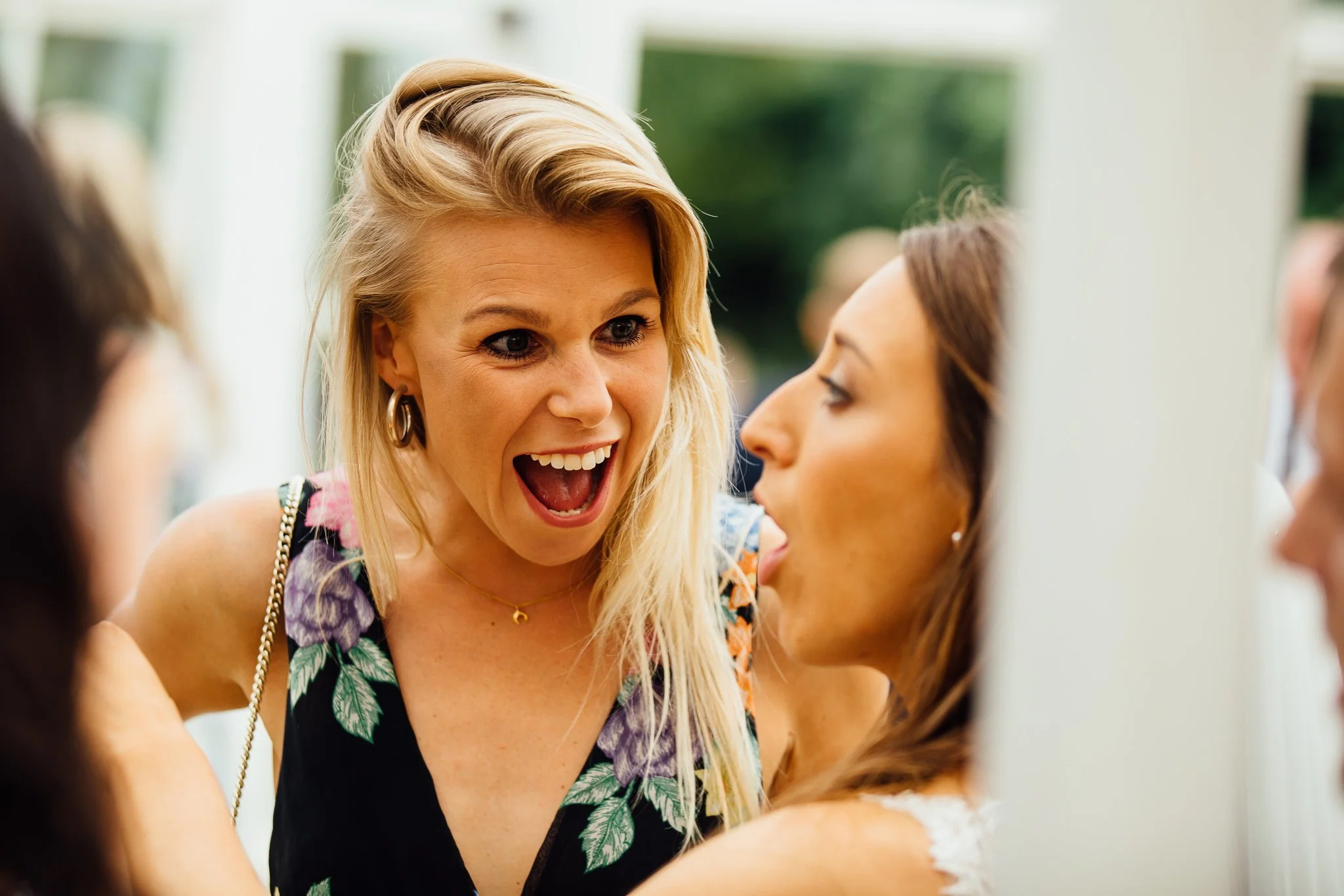  Wedding guest looking happy 