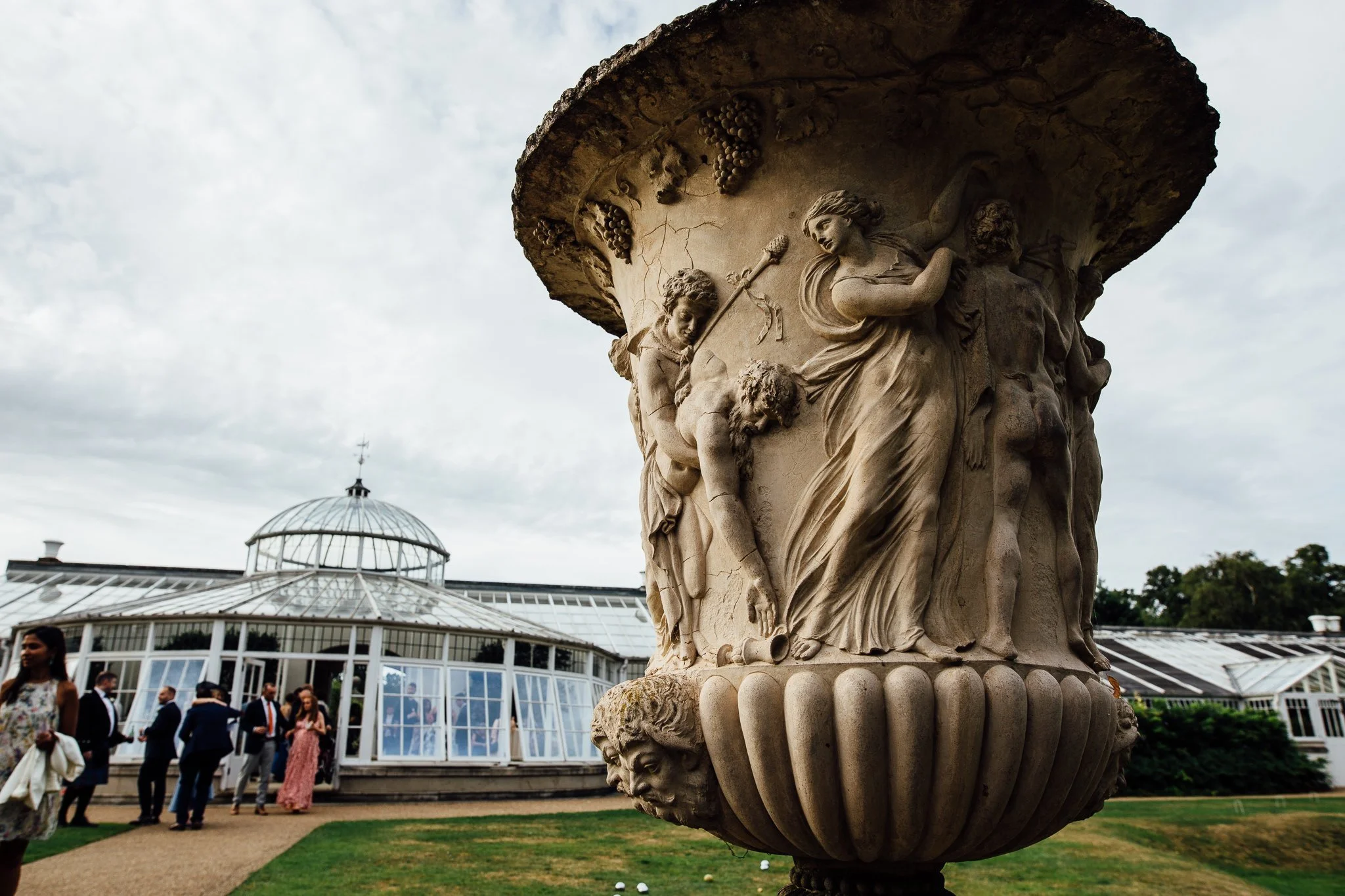  Ornate piece of pottery at Chiswick House and Gardens 