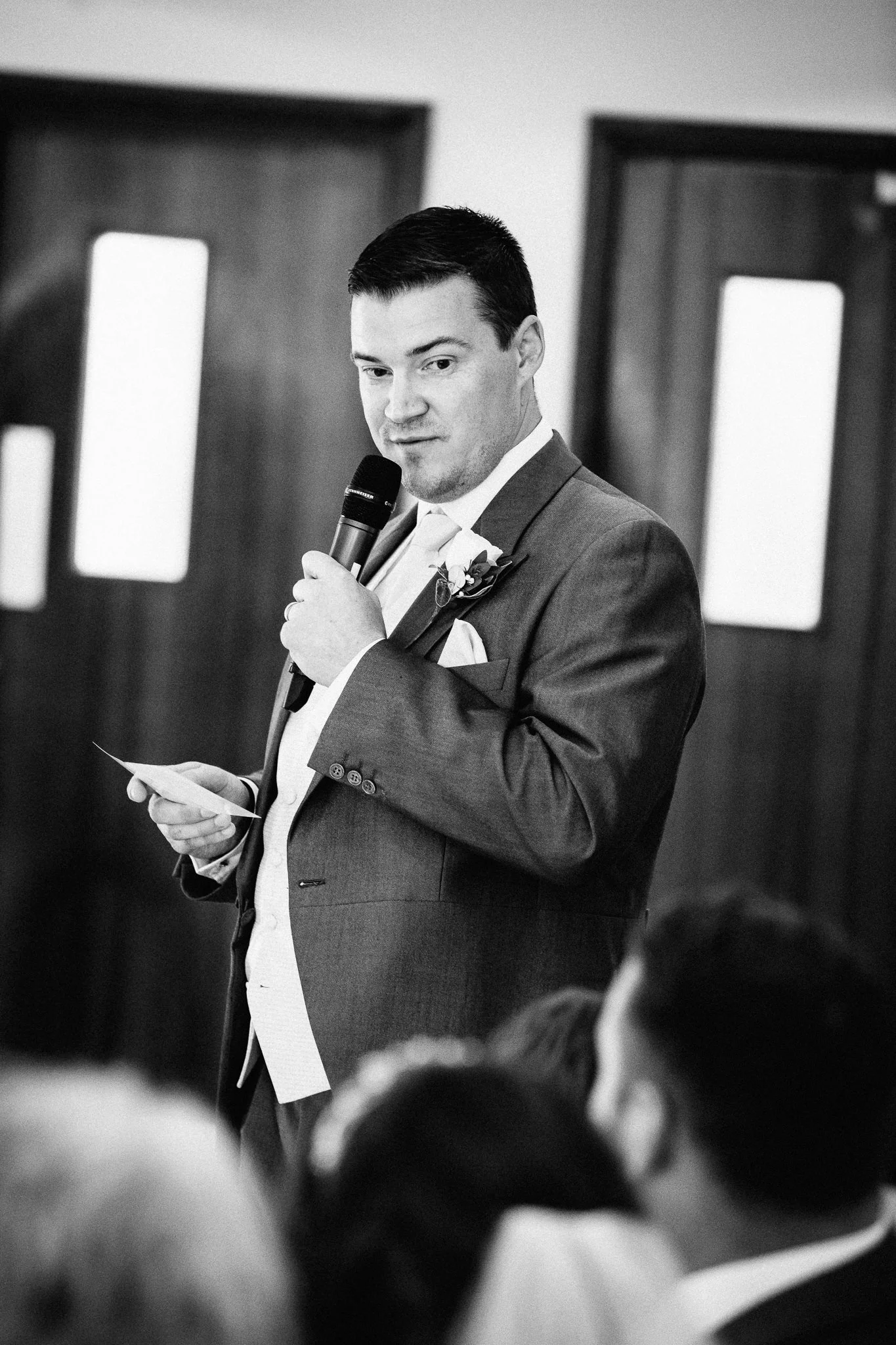  Best man making a speech  at Walton Heath Golf Club Surrey 