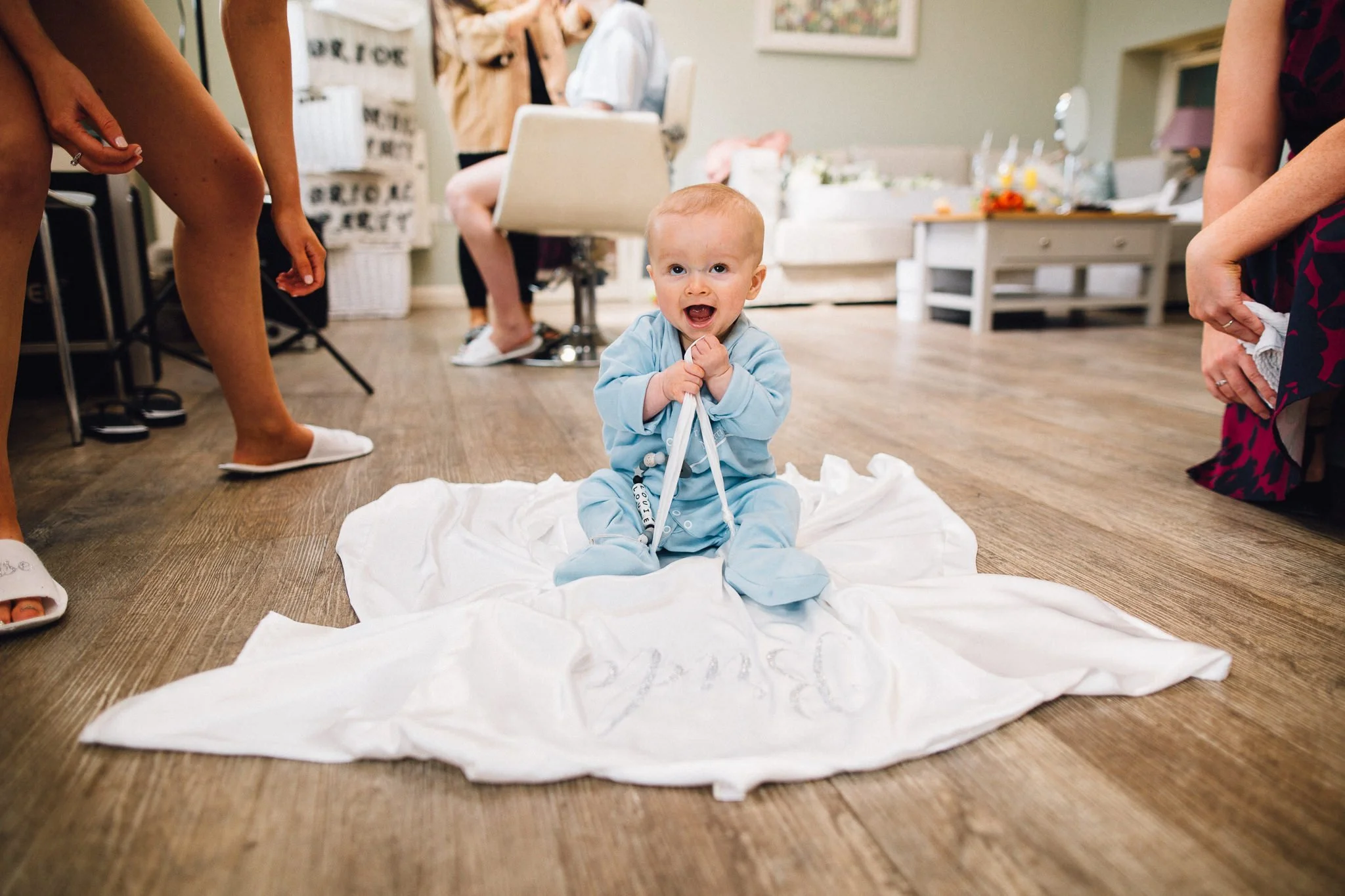  Cute little baby laughing 