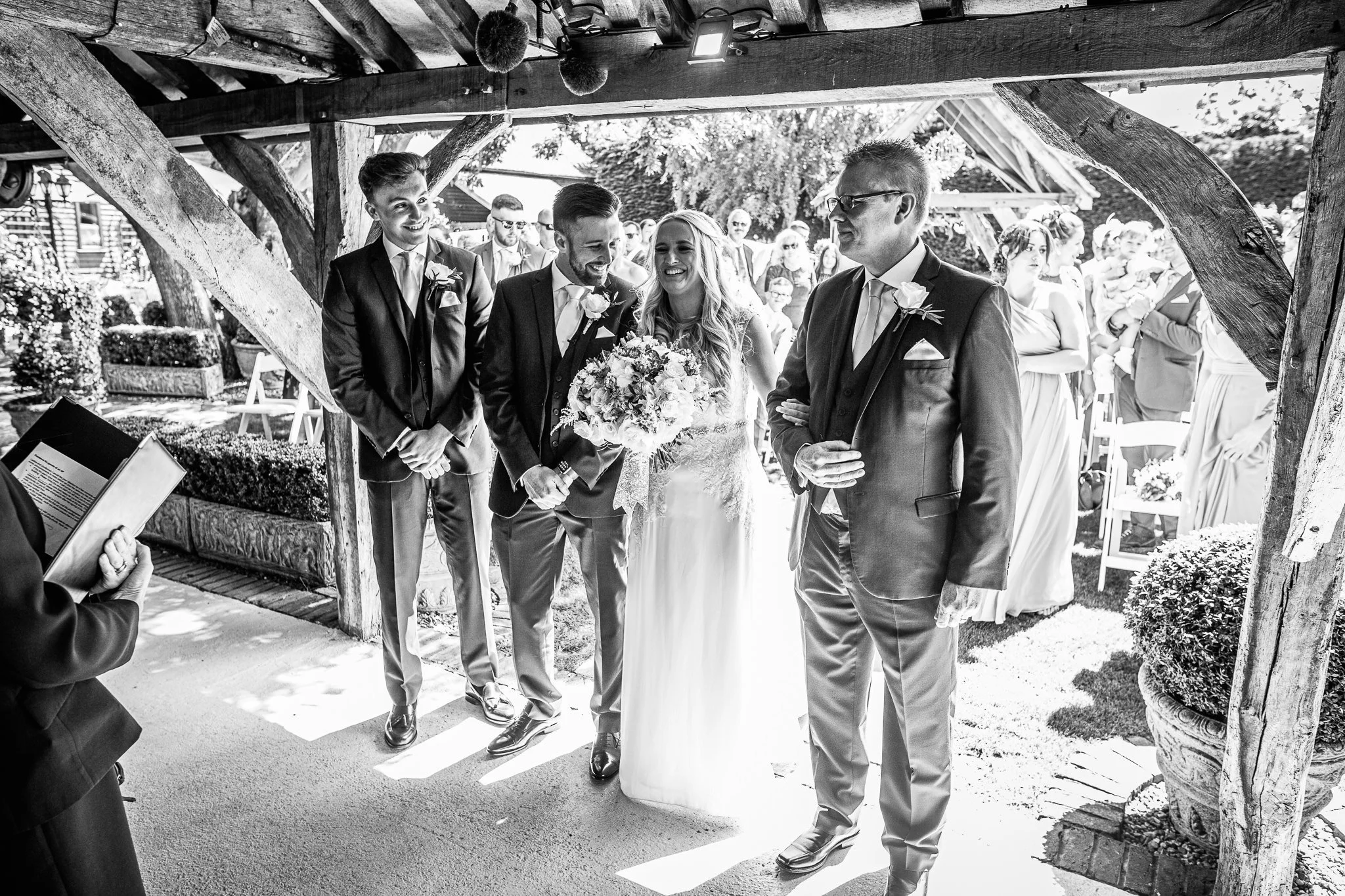  Bride and Groom share a laugh together  