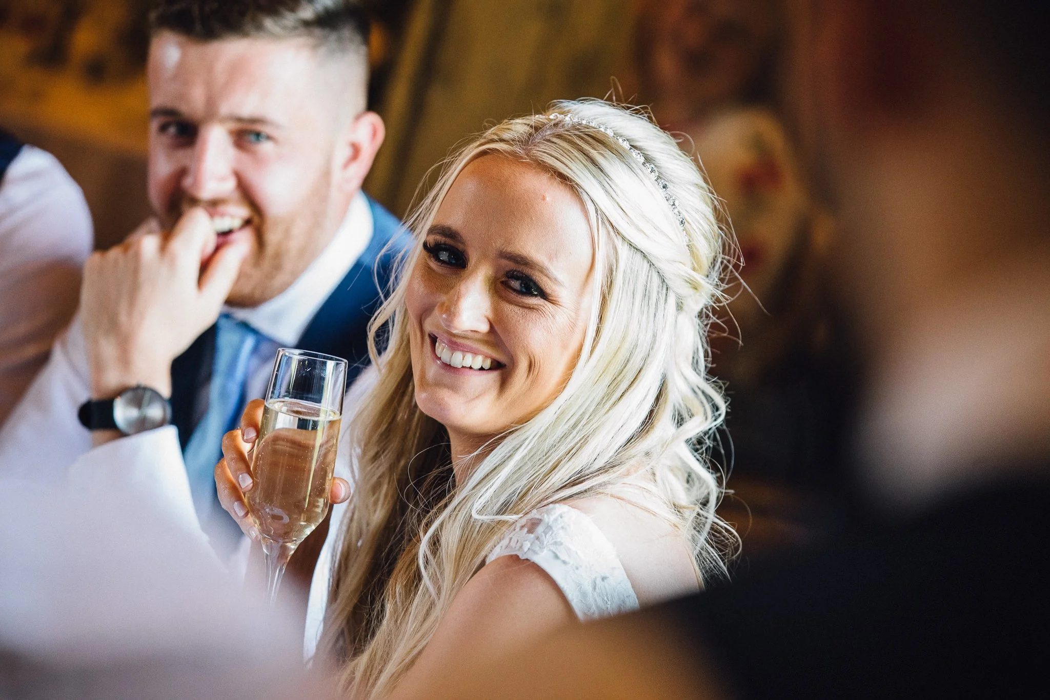  Bride smiles 
