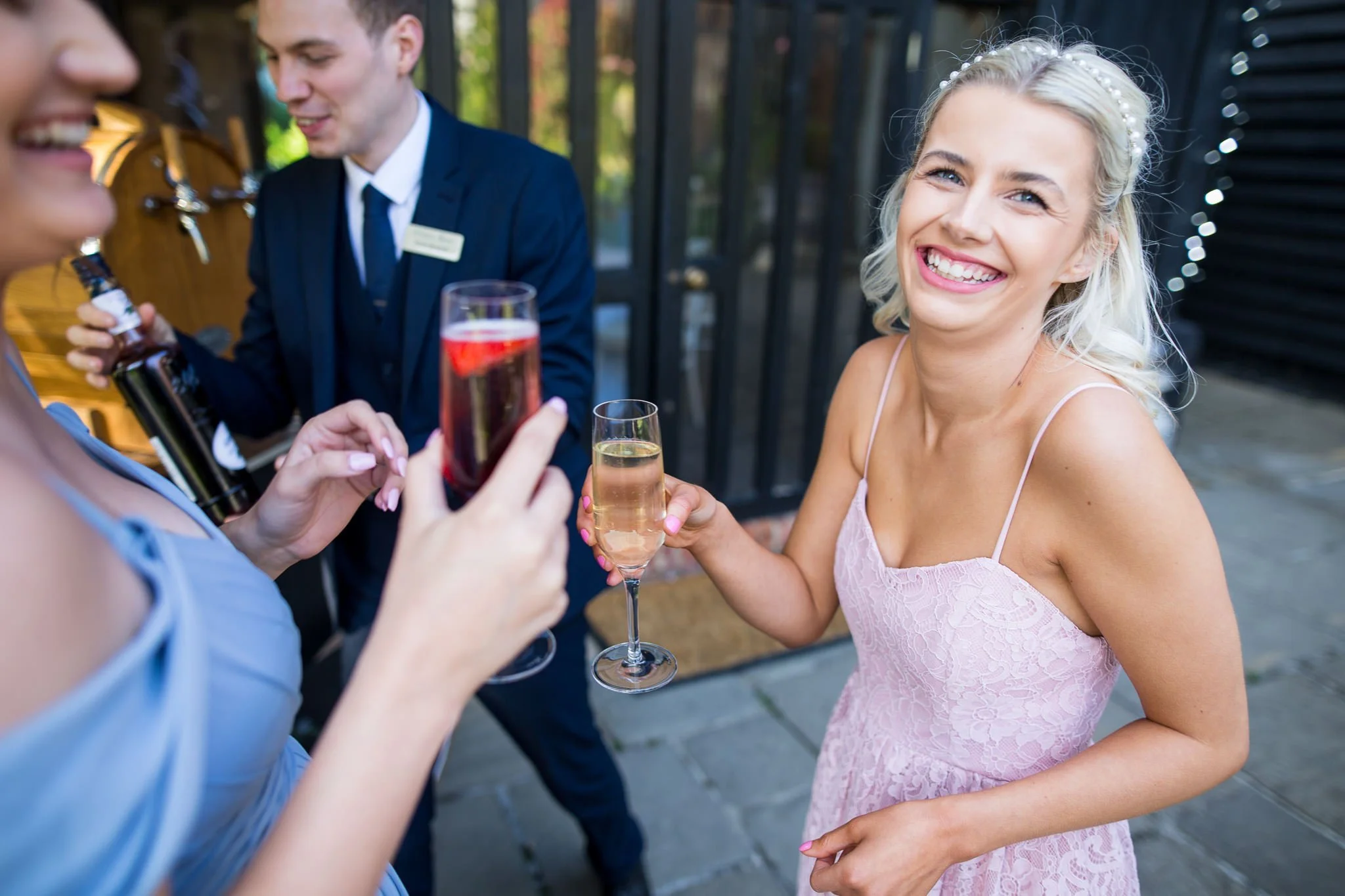  Wedding guest smiles 
