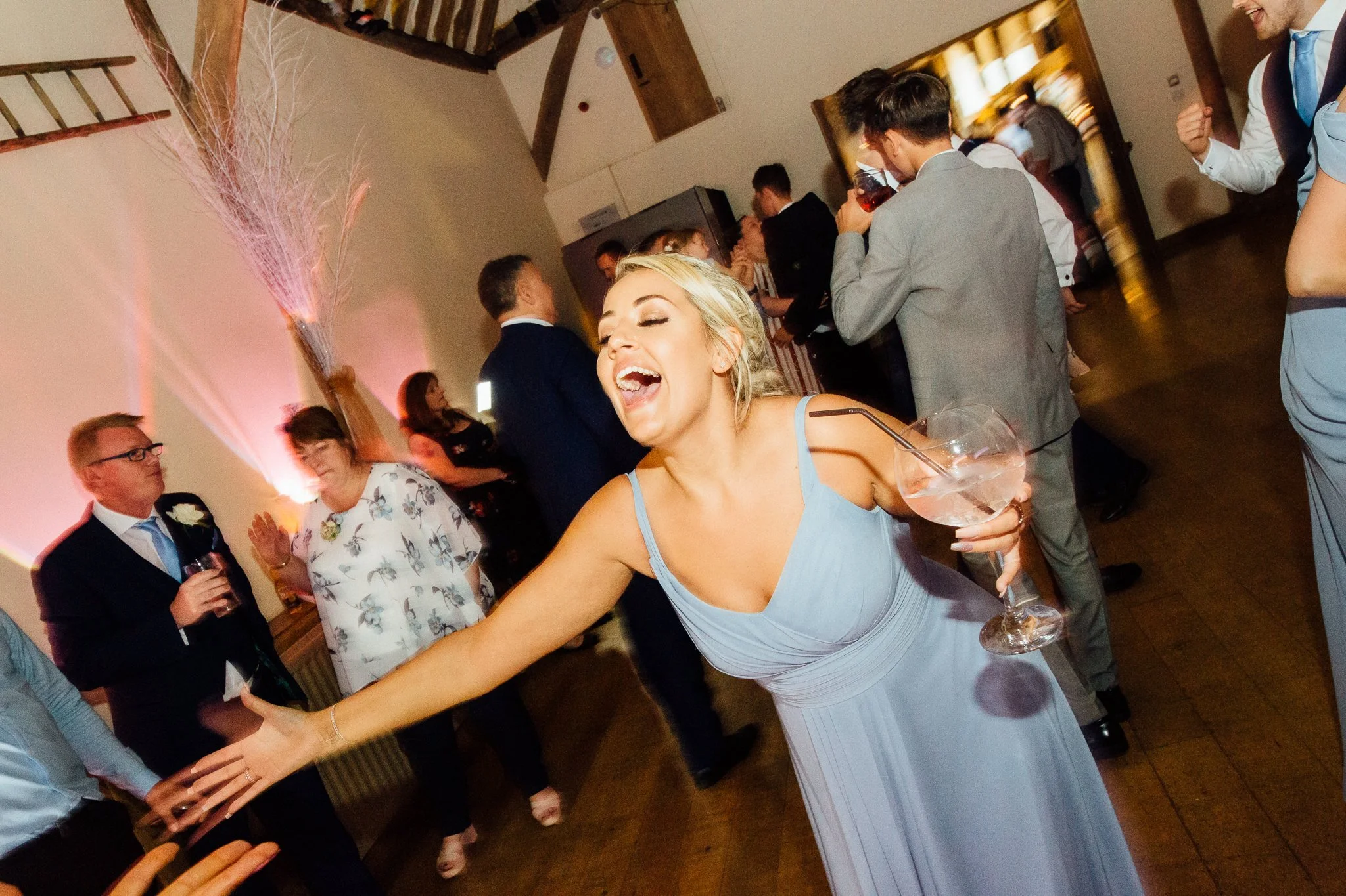  Bridesmaid dancing 