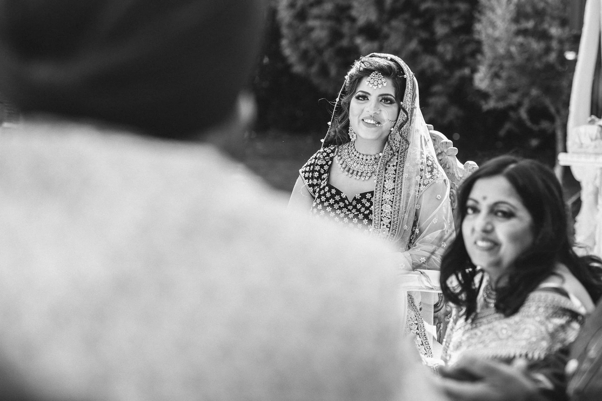  Bride smiling 