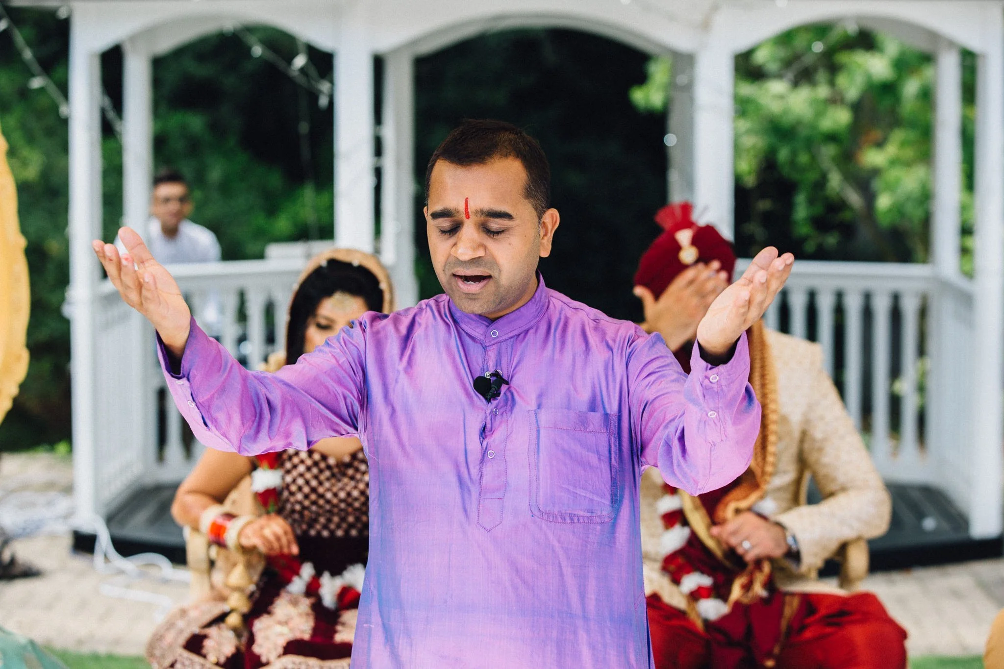  Man leading the ceremony 