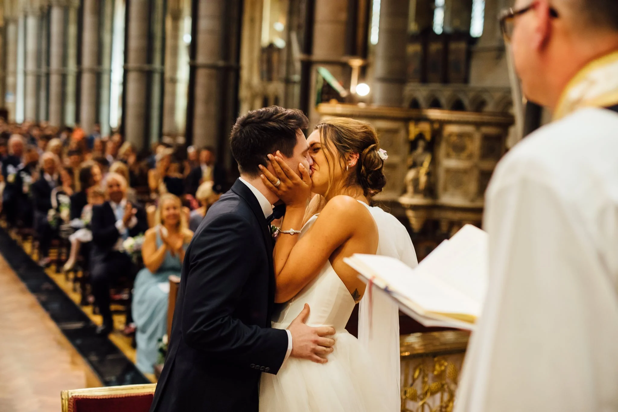  Bride and Groom kiss 