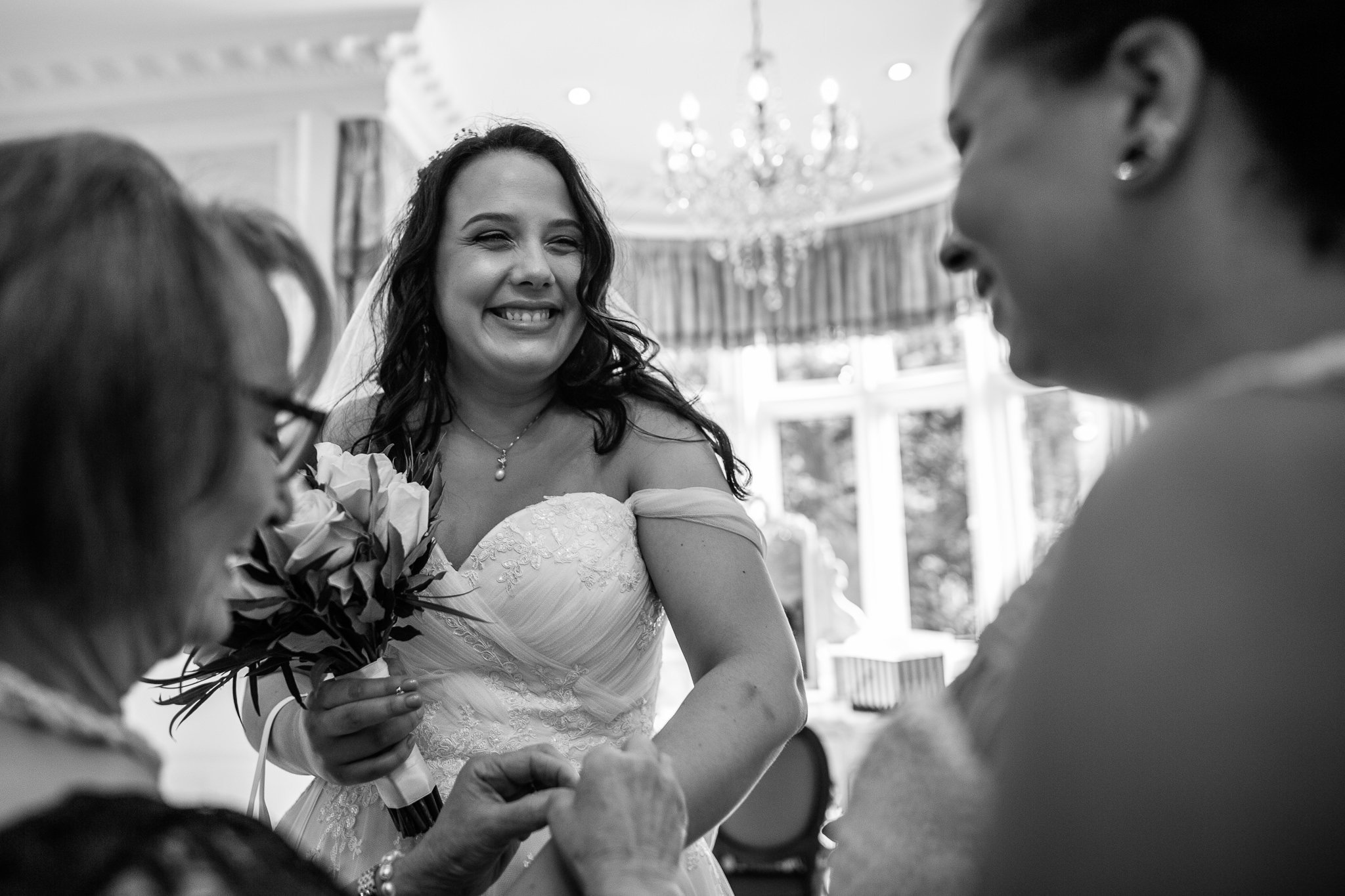  Bride smiling 