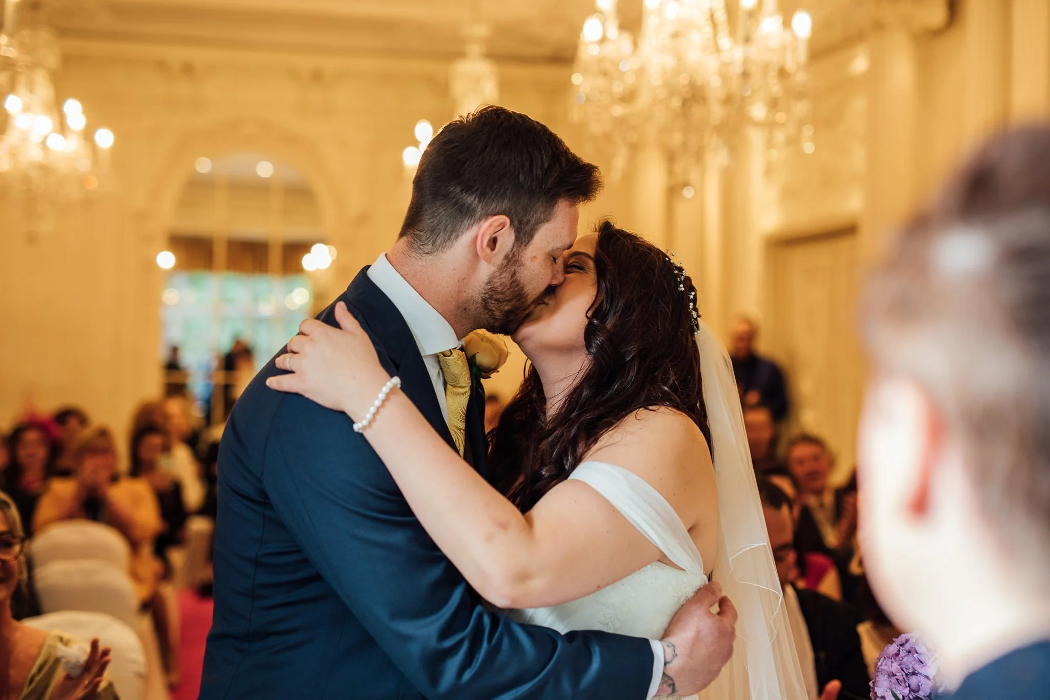  Bride and Groom kiss at the end of the ceremony 