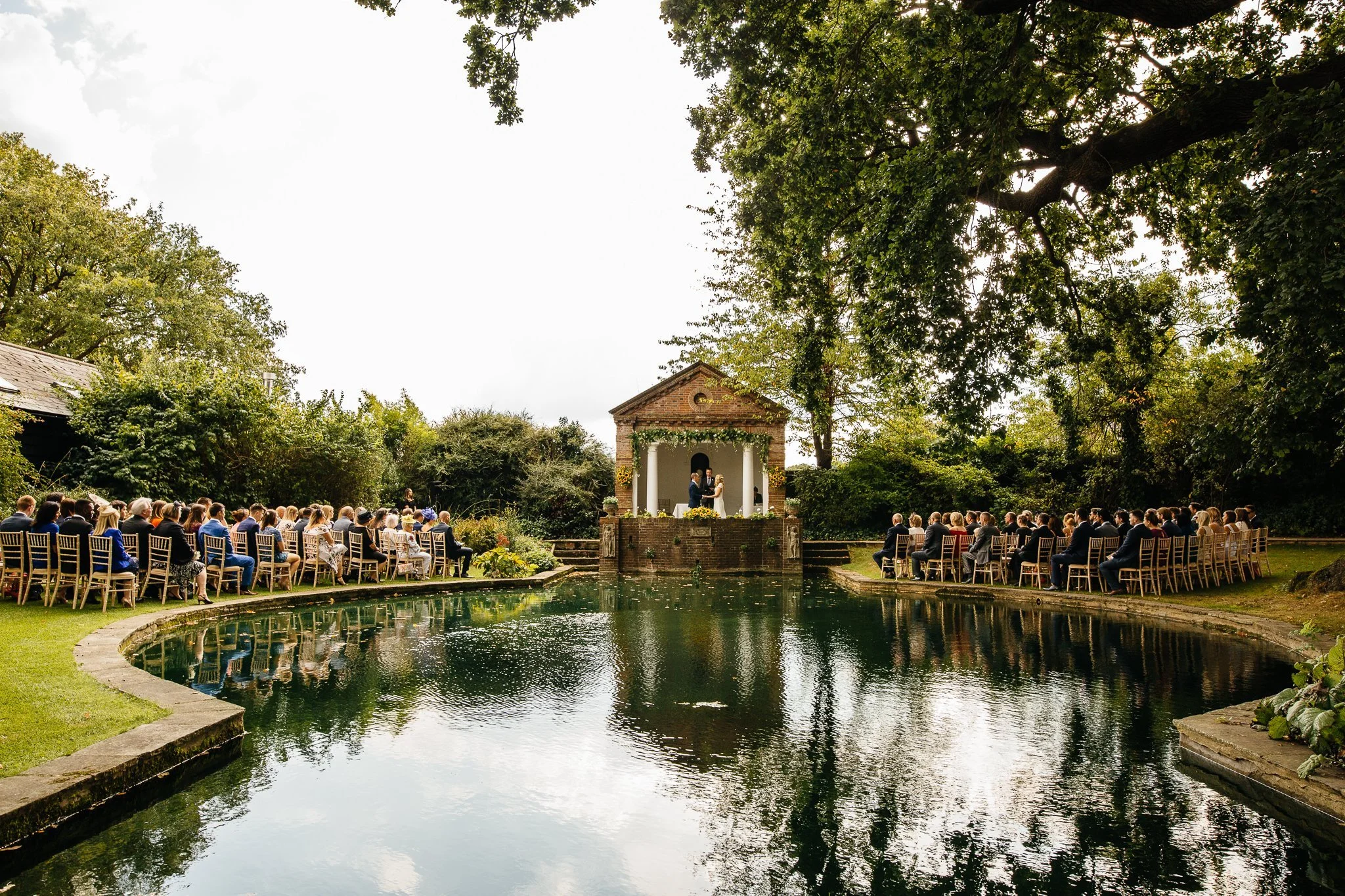  The temple and the lake at Micklefield Hall 