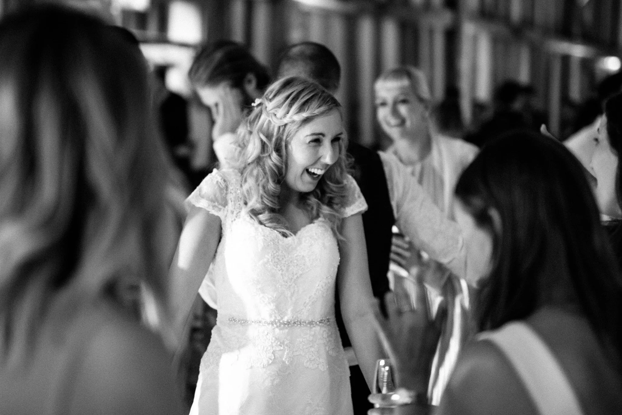  Bride laughing 