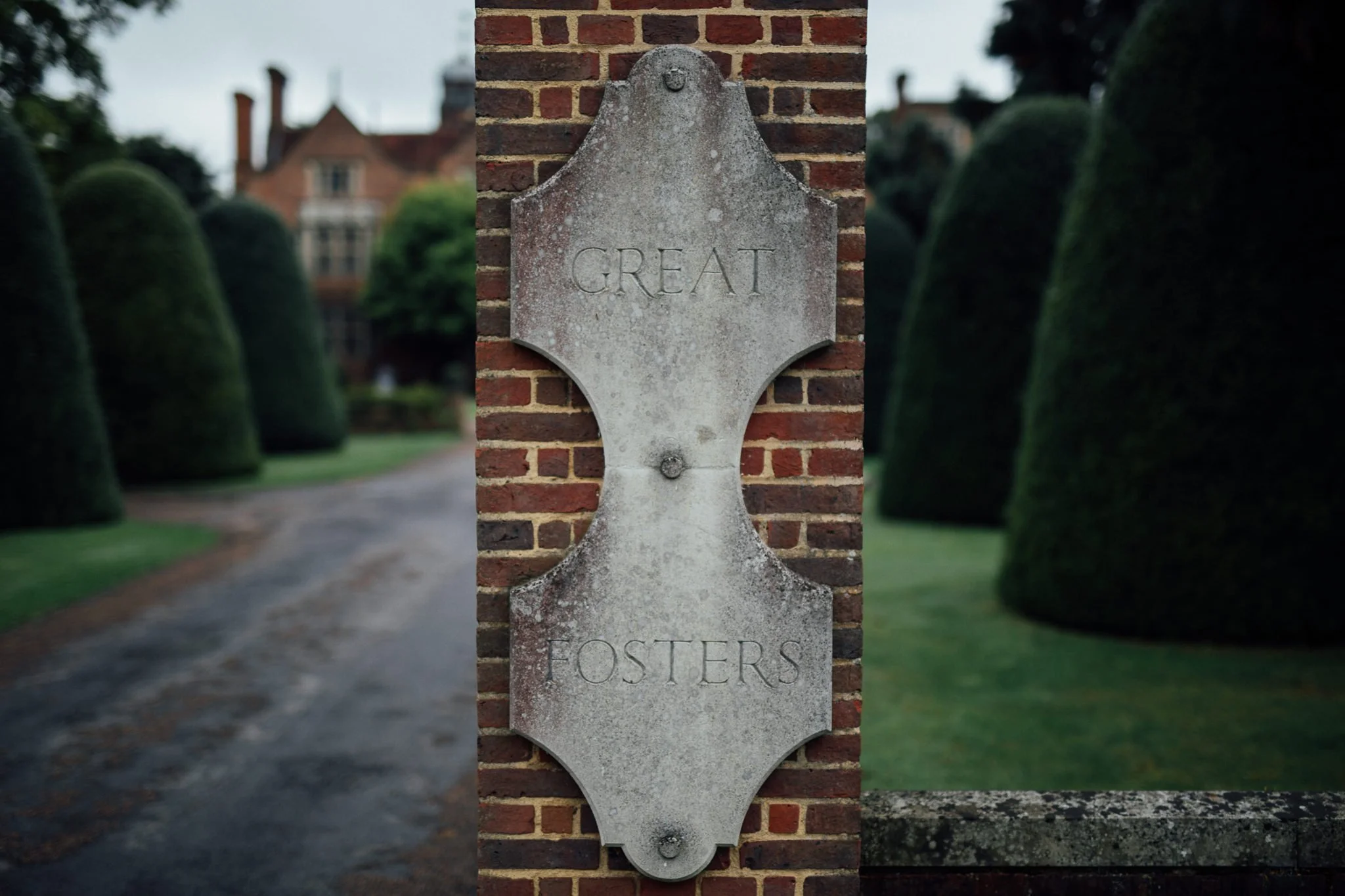  Sign outside Great Fosters Egham 