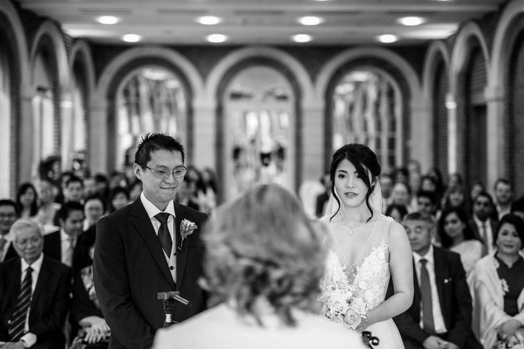  Bride and Groom listening to the registrar  