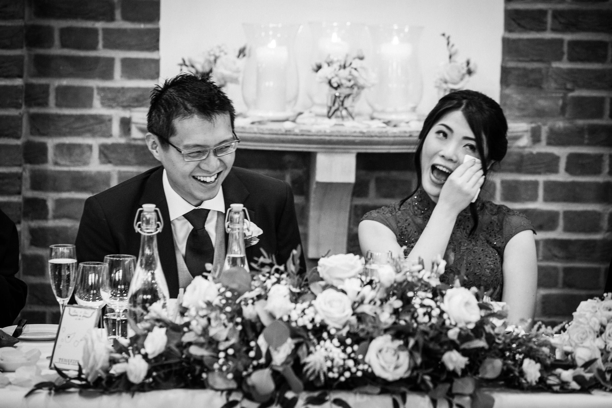 Bride wipes away a tear 