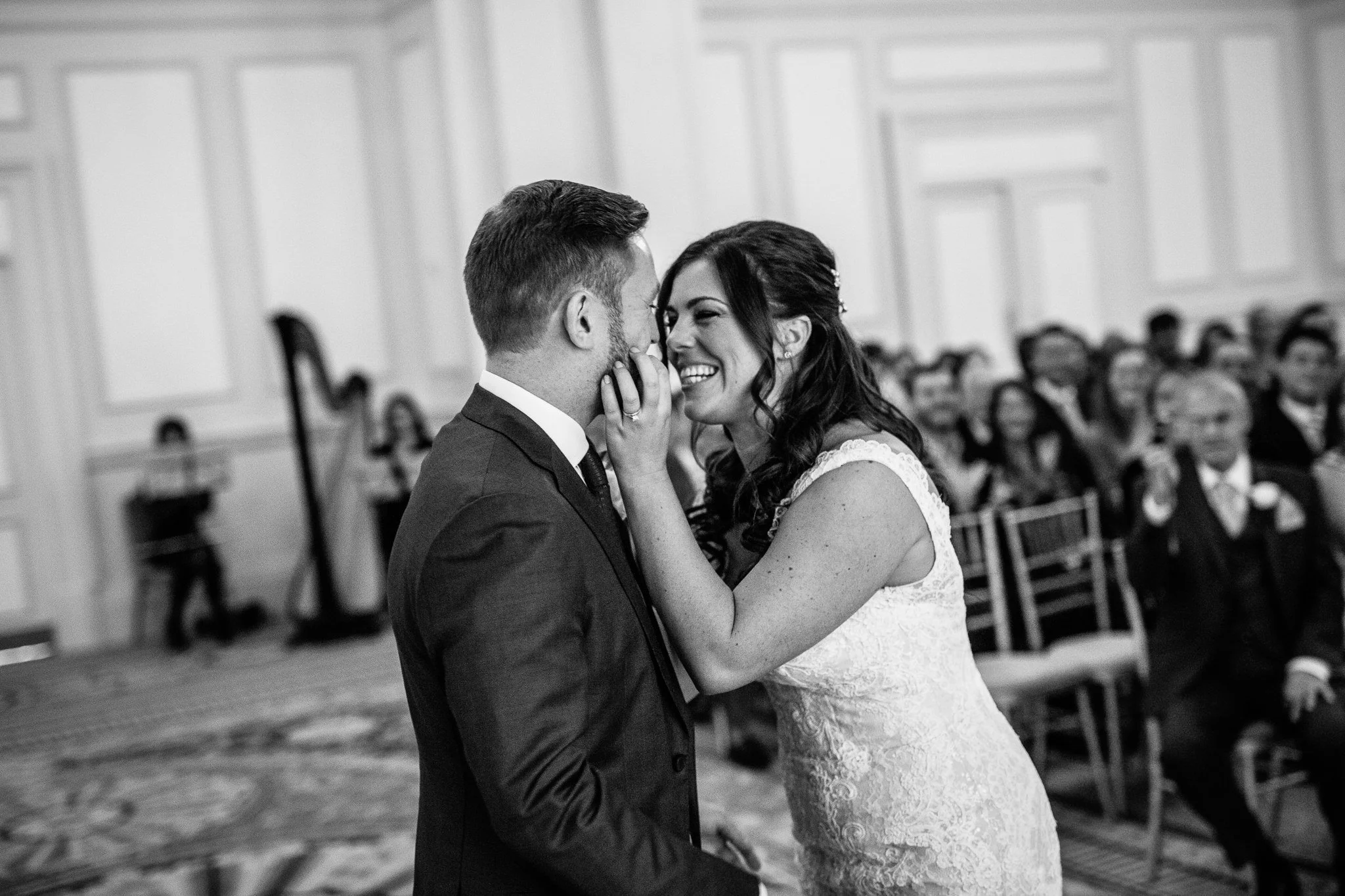  Bride and Groom after their kiss   