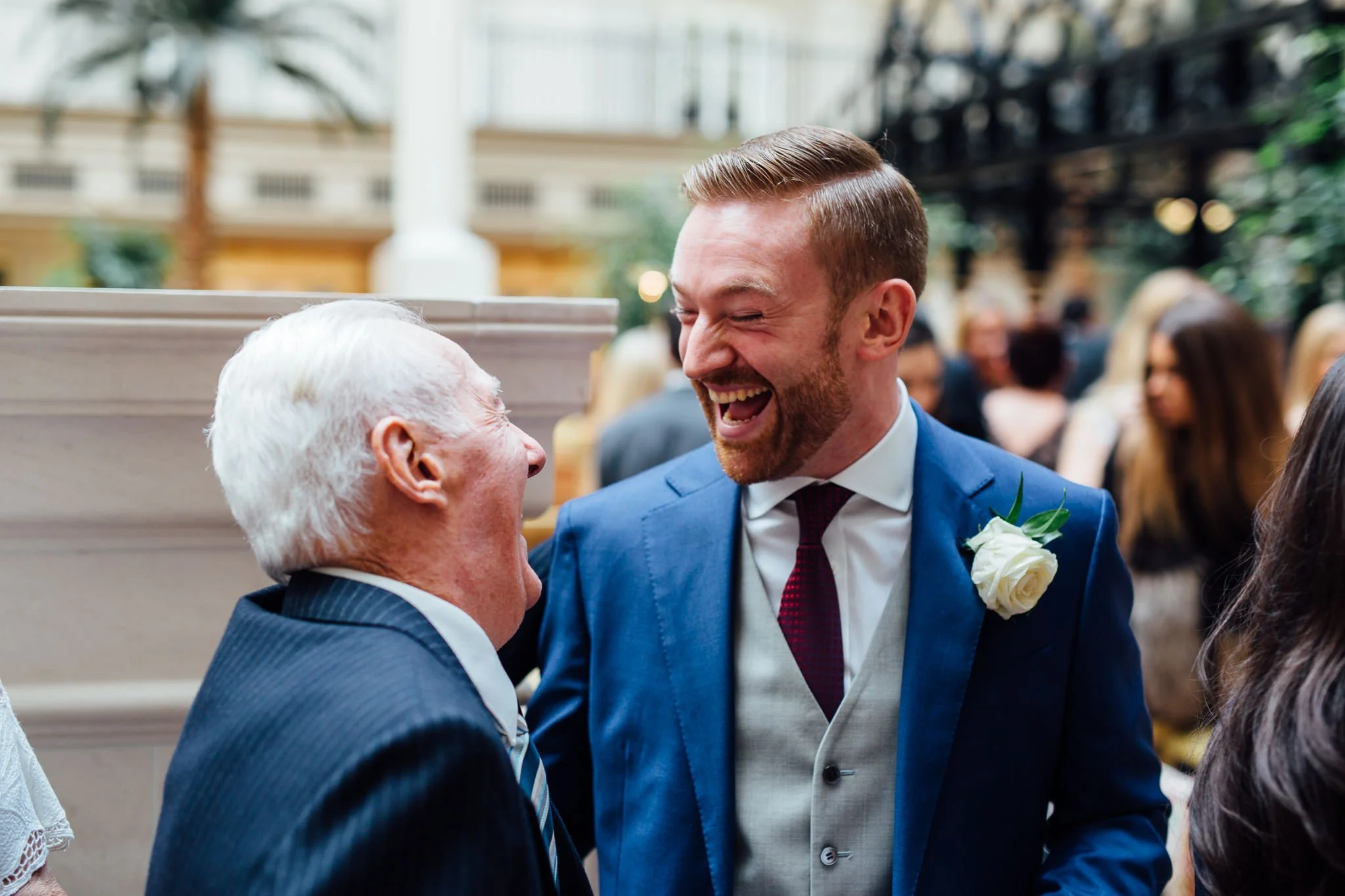  Groom laughing 