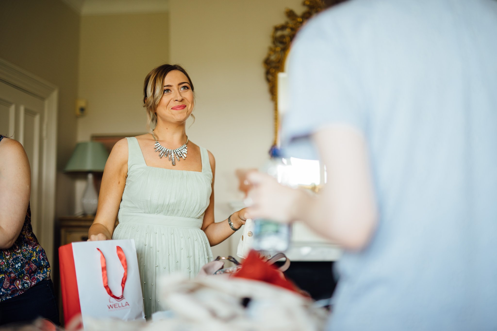  Bridesmaid smiling 