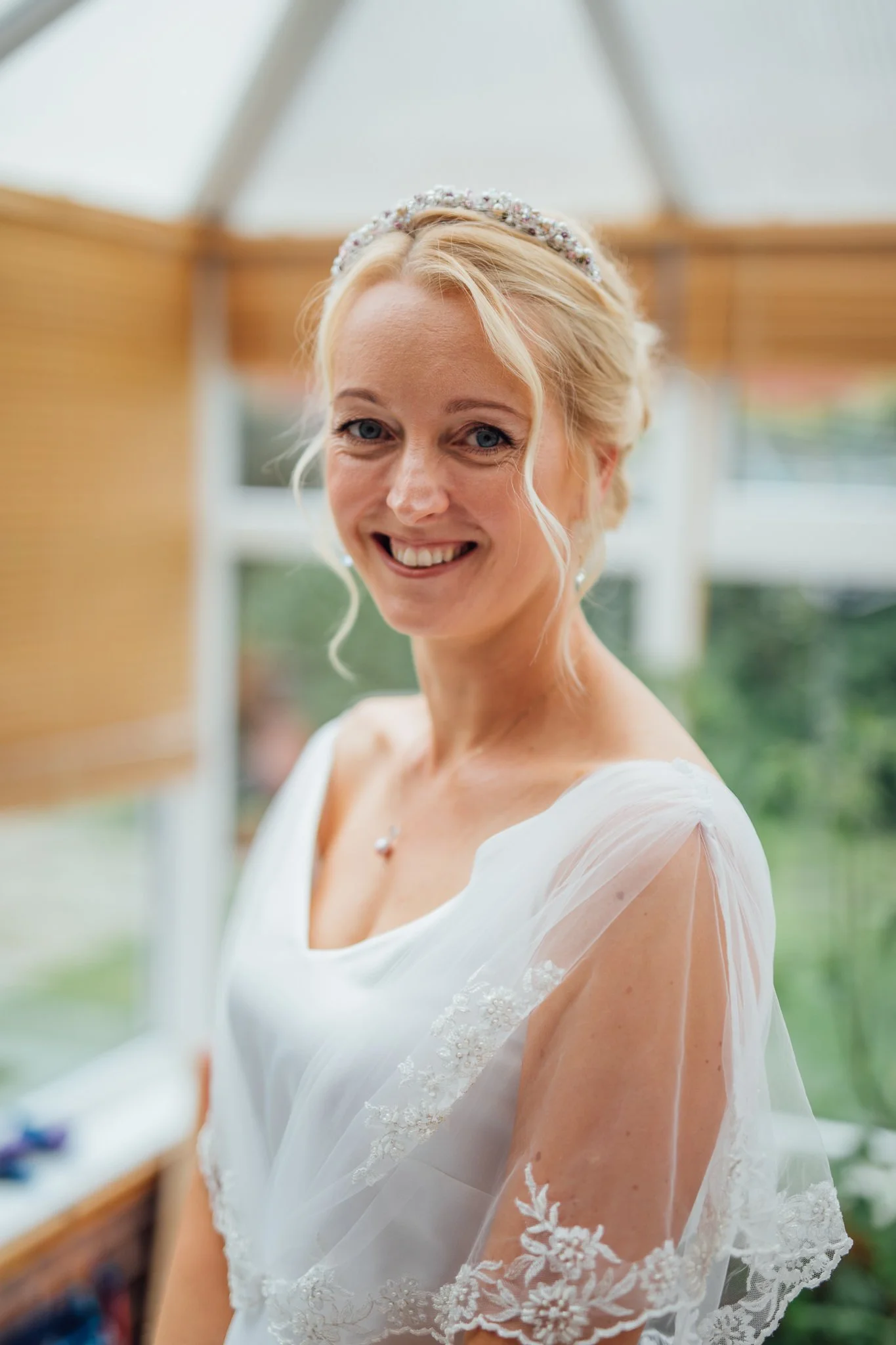  Portrait of bride on her wedding day 