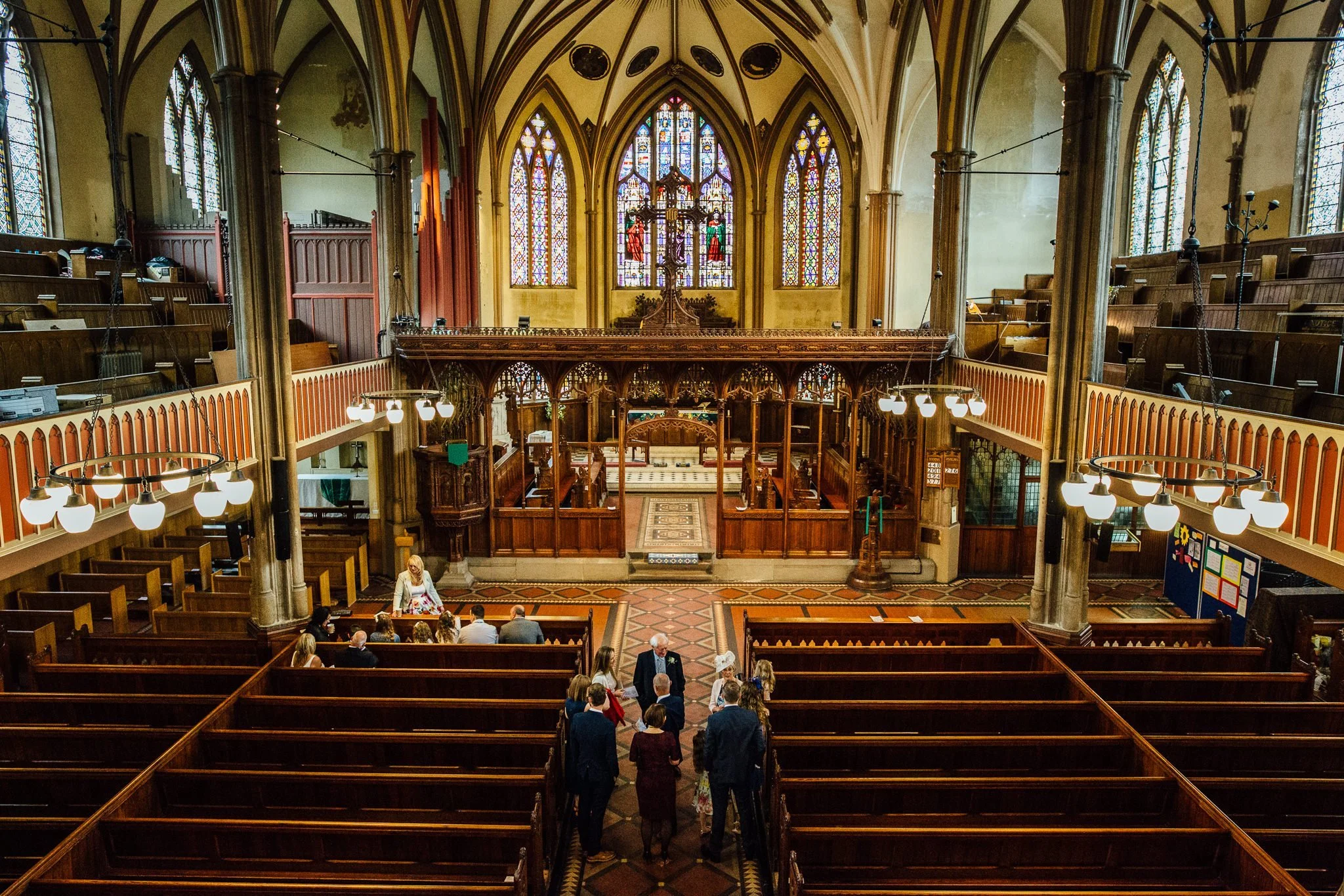  Interior of All Saints Stand Church Whitefield 
