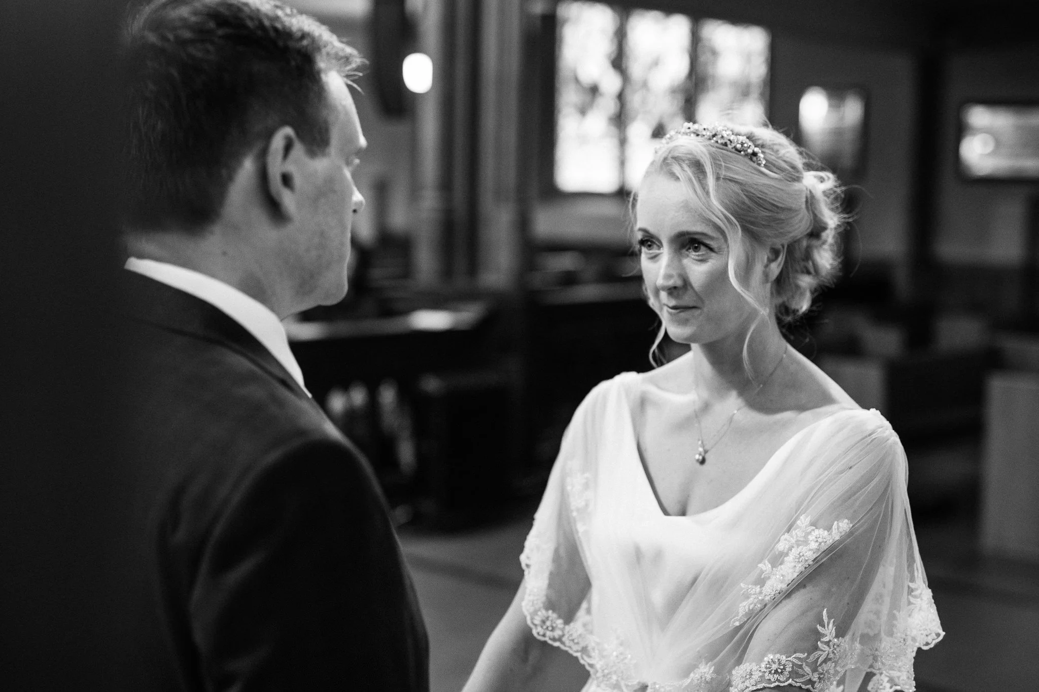  Bride looking at the Groom 