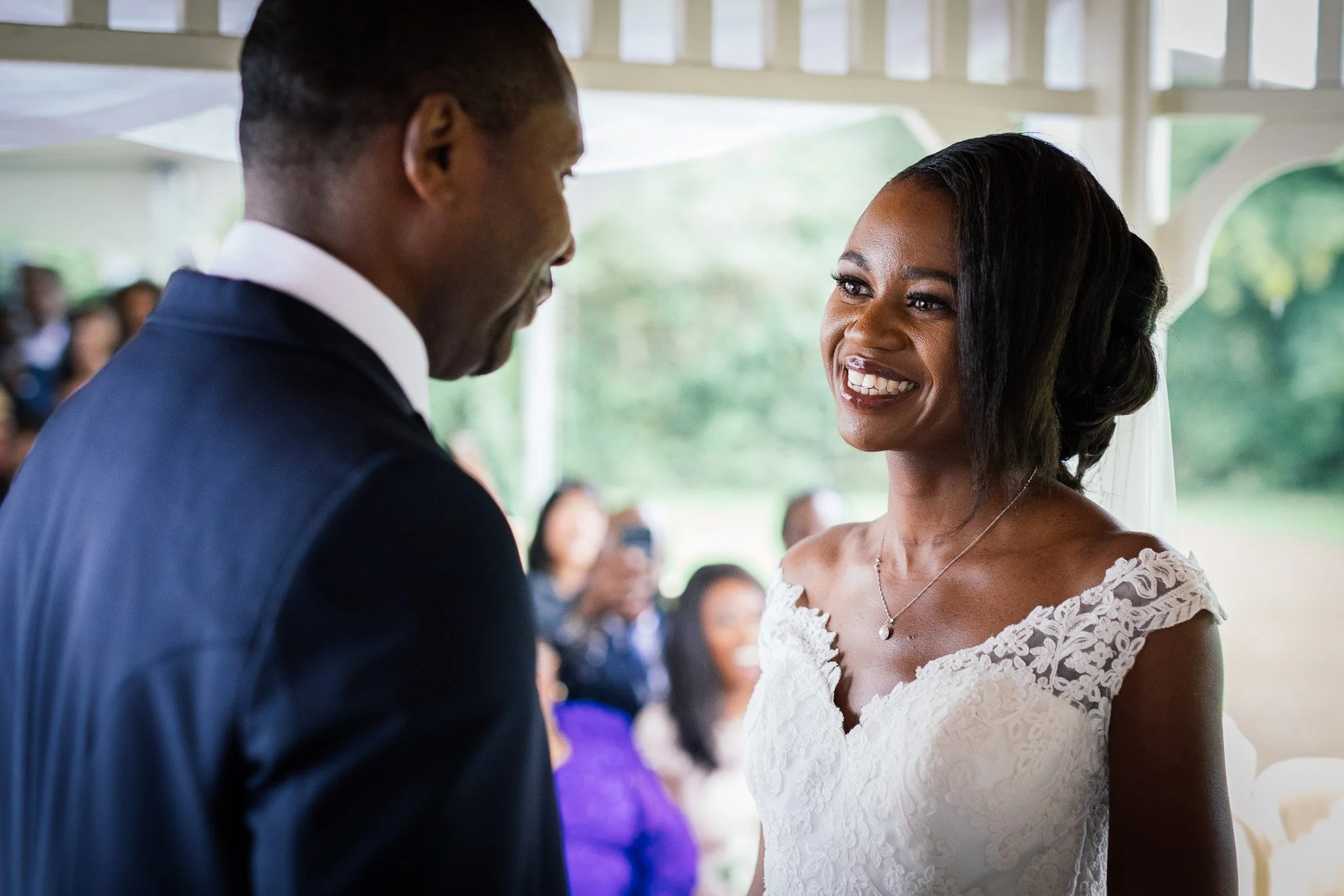  Bride smiling 