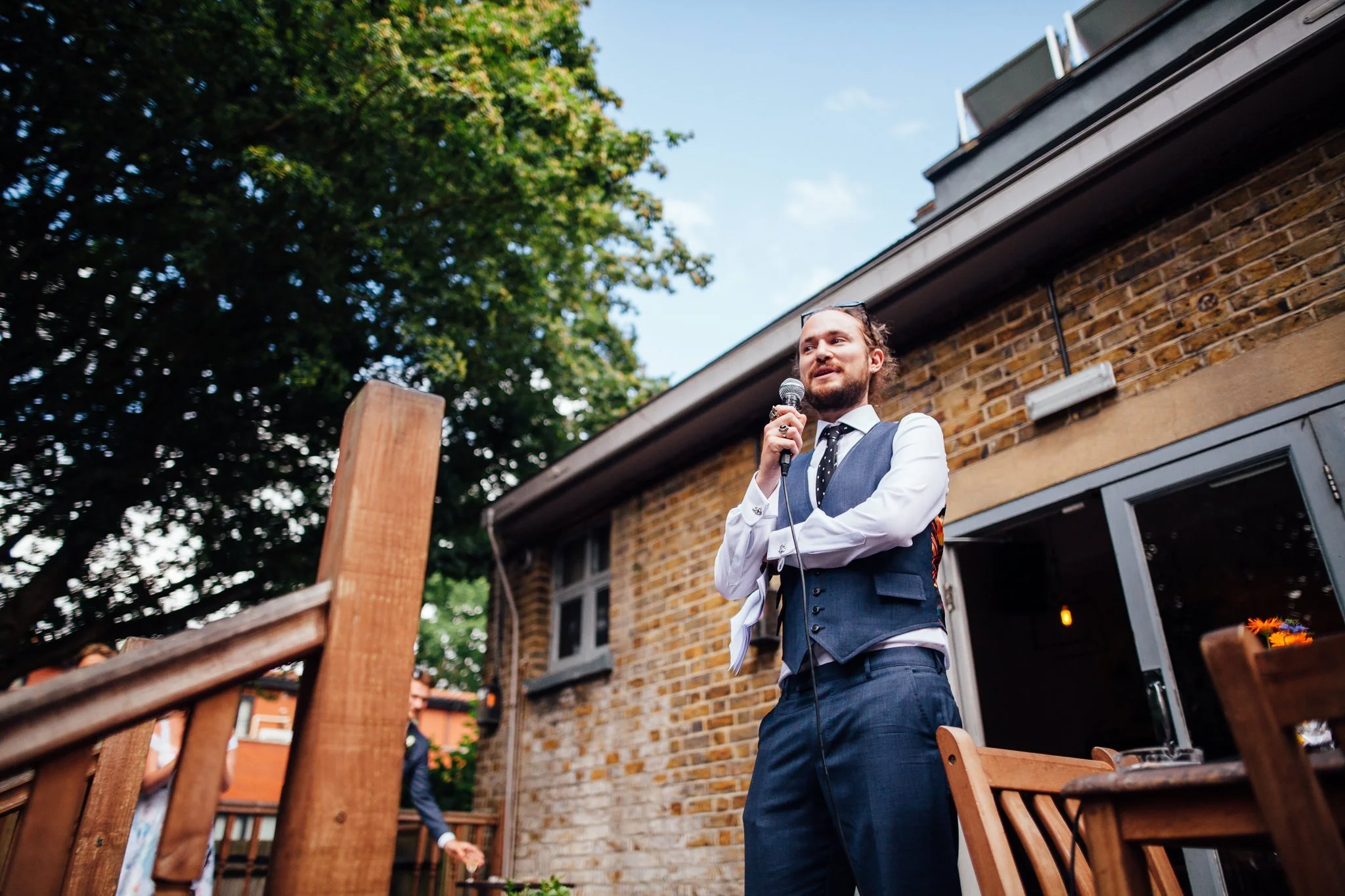  Groom gives speech 