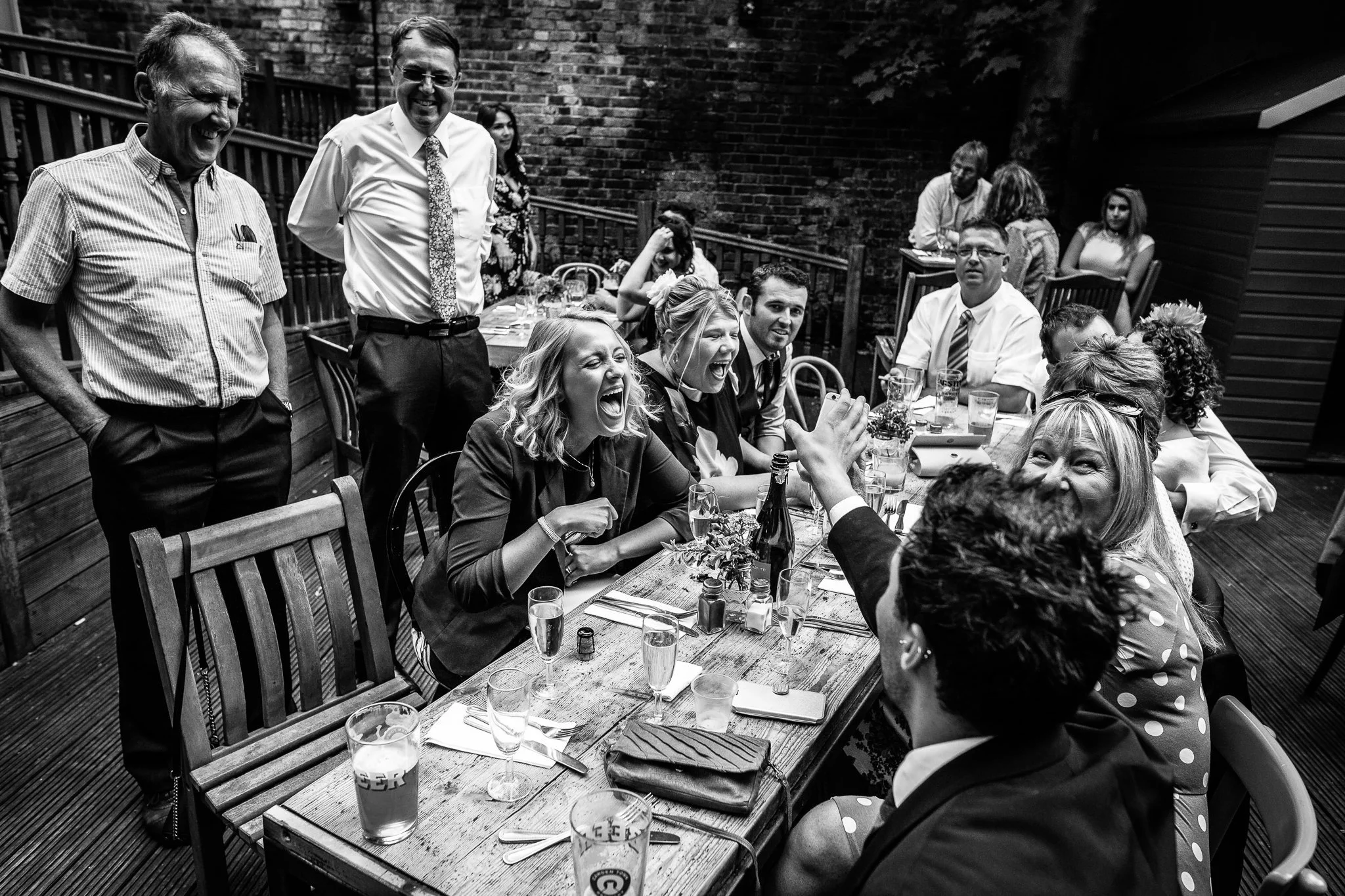  Laughter during the speeches 