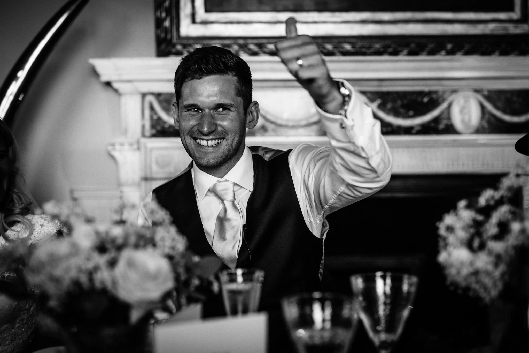  Groom gives a thumbs up 