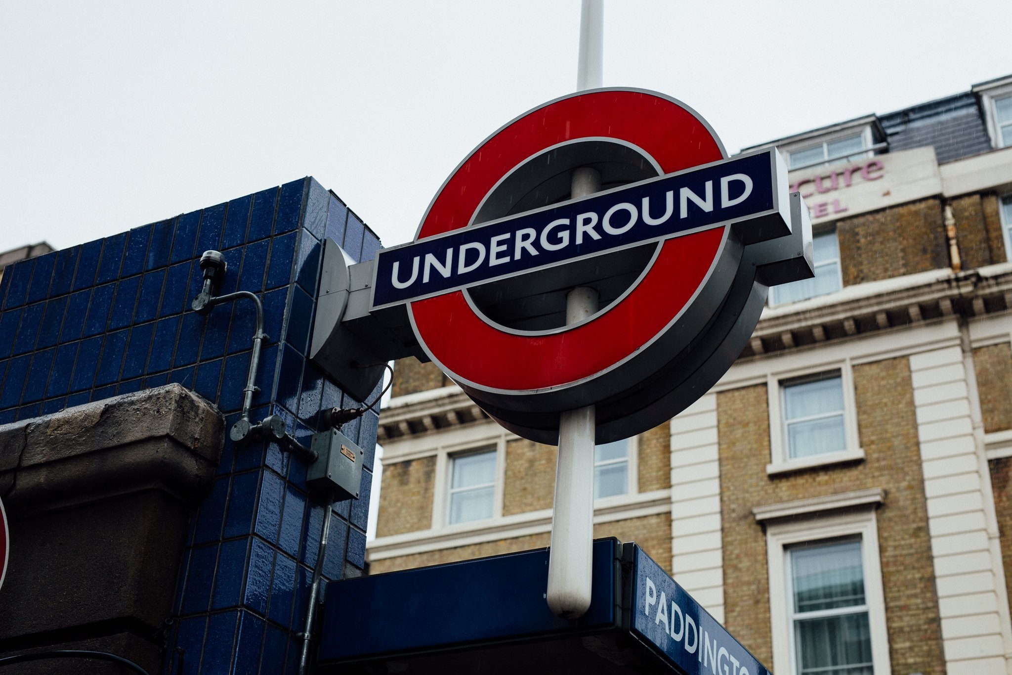  Underground sign near Paddington station 