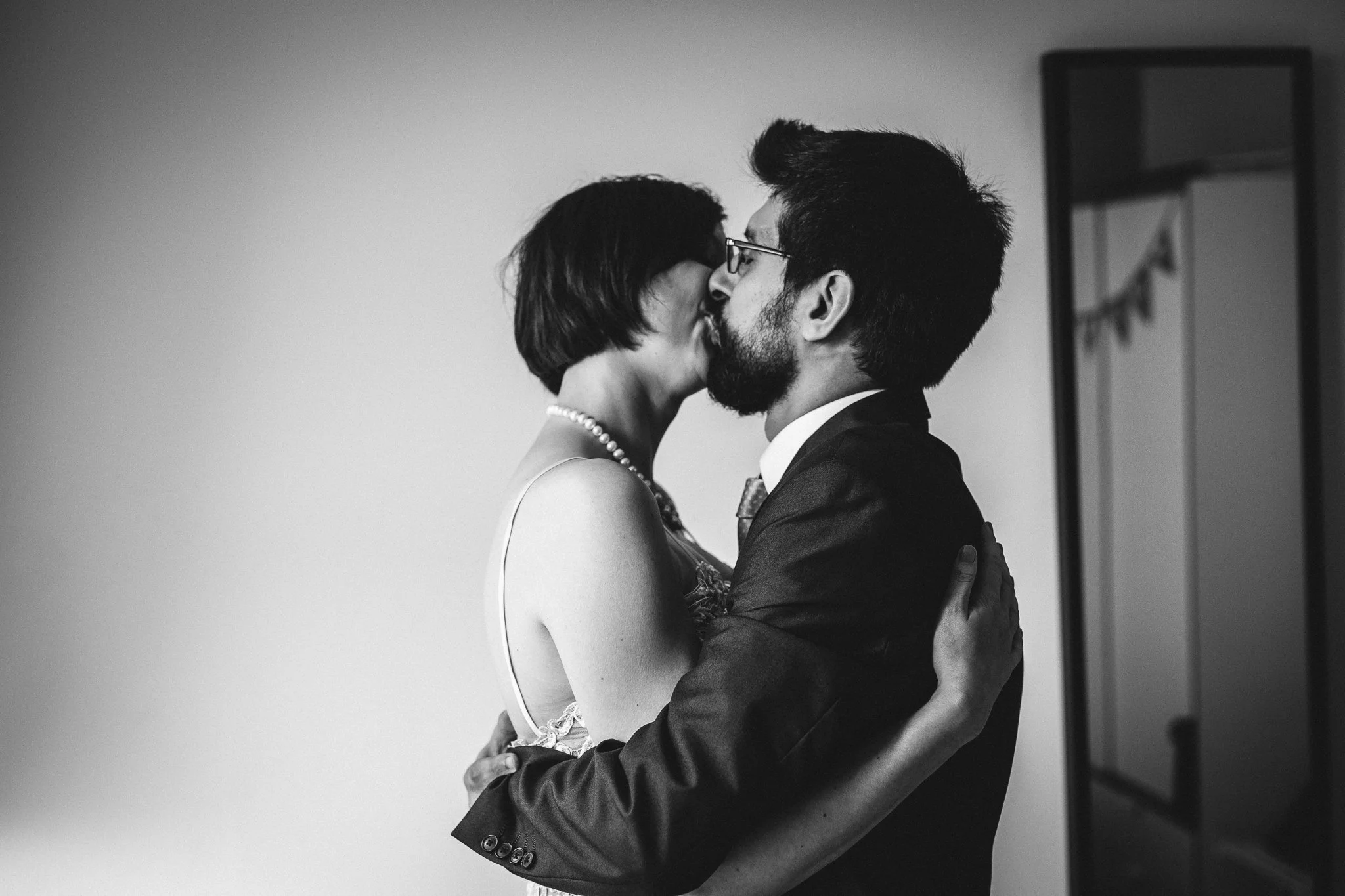  Bride and Groom kissing 