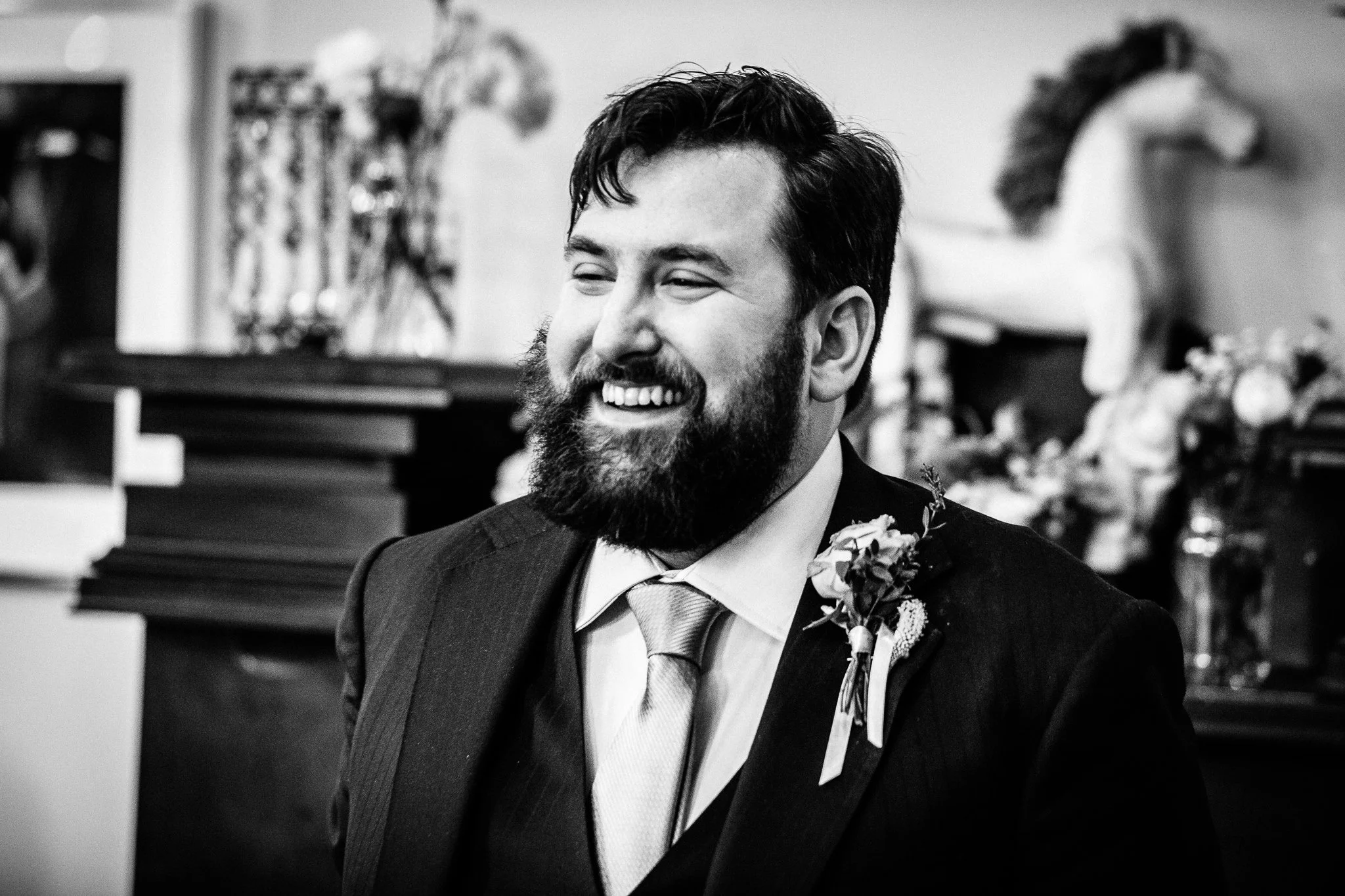  Groom laughing 