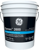 Bucket of Remax 2600 joint compound with black and gray labeling from GE.