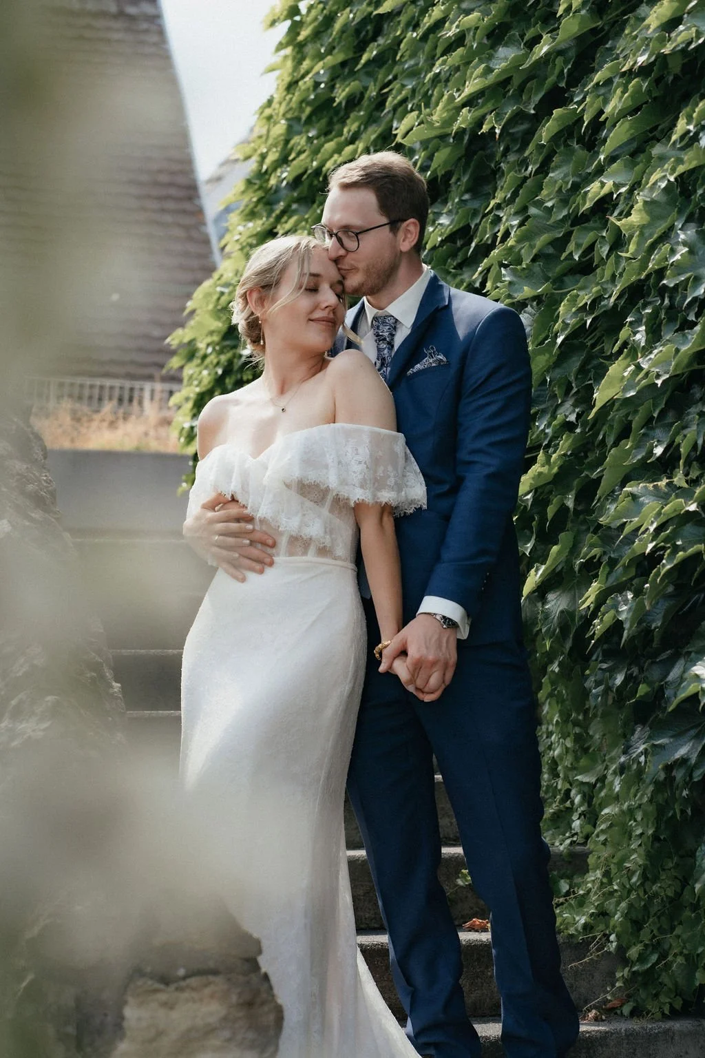 Couple shooting before ceremony by cinematic wedding photographer Jessica Di Salvo.
