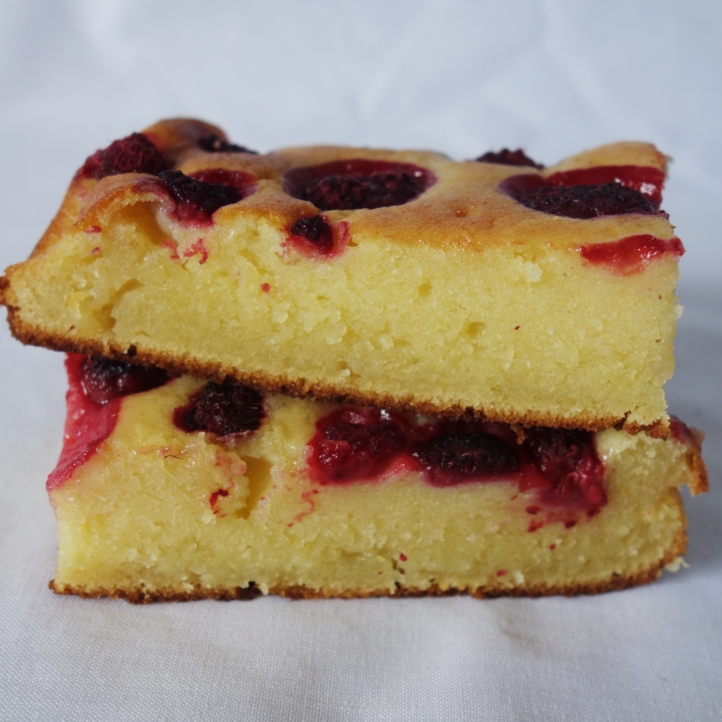 Brownie chocolat blanc & framboise