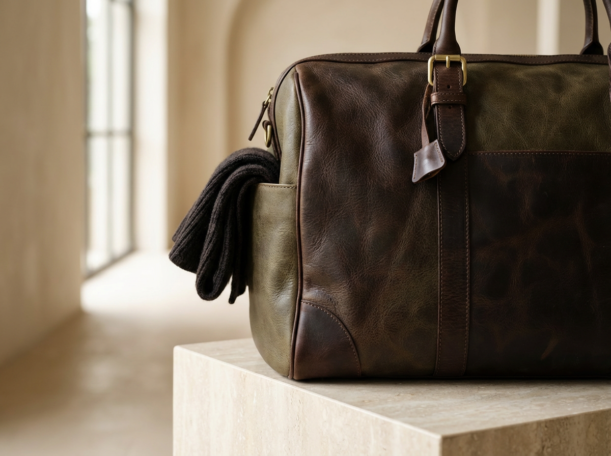 Leather Weekender Bag