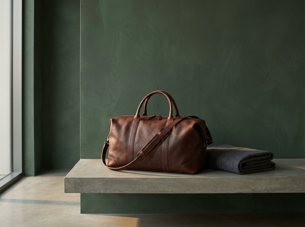 Leather Weekender Bag